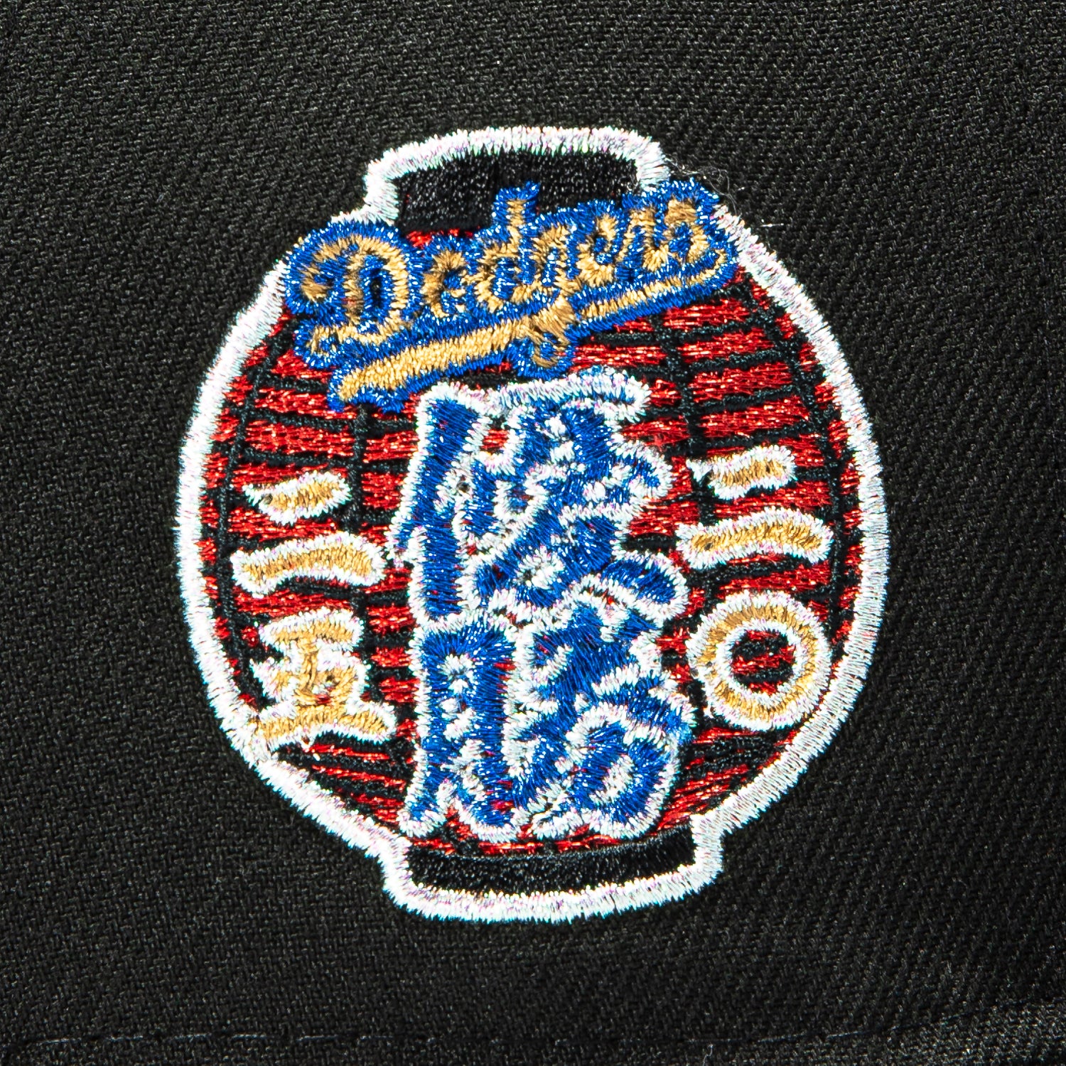 New Era 59Fifty Los Angeles Dodgers 2025 World Series Lantern Patch Hat - Black, White - Image 5