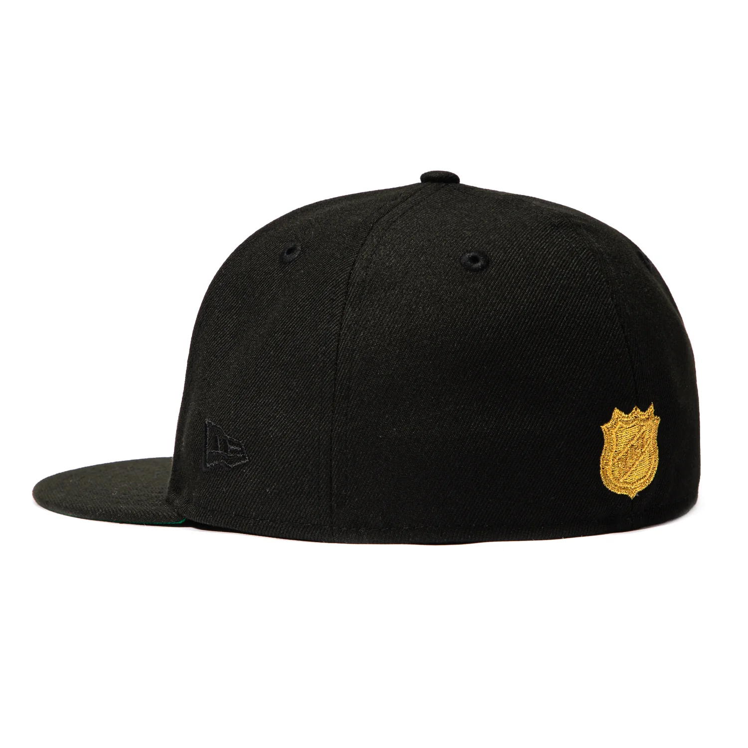 New Era 59Fifty Anaheim Ducks 25th Anniversary Patch Hat - Black, Metallic Gold - Image 3