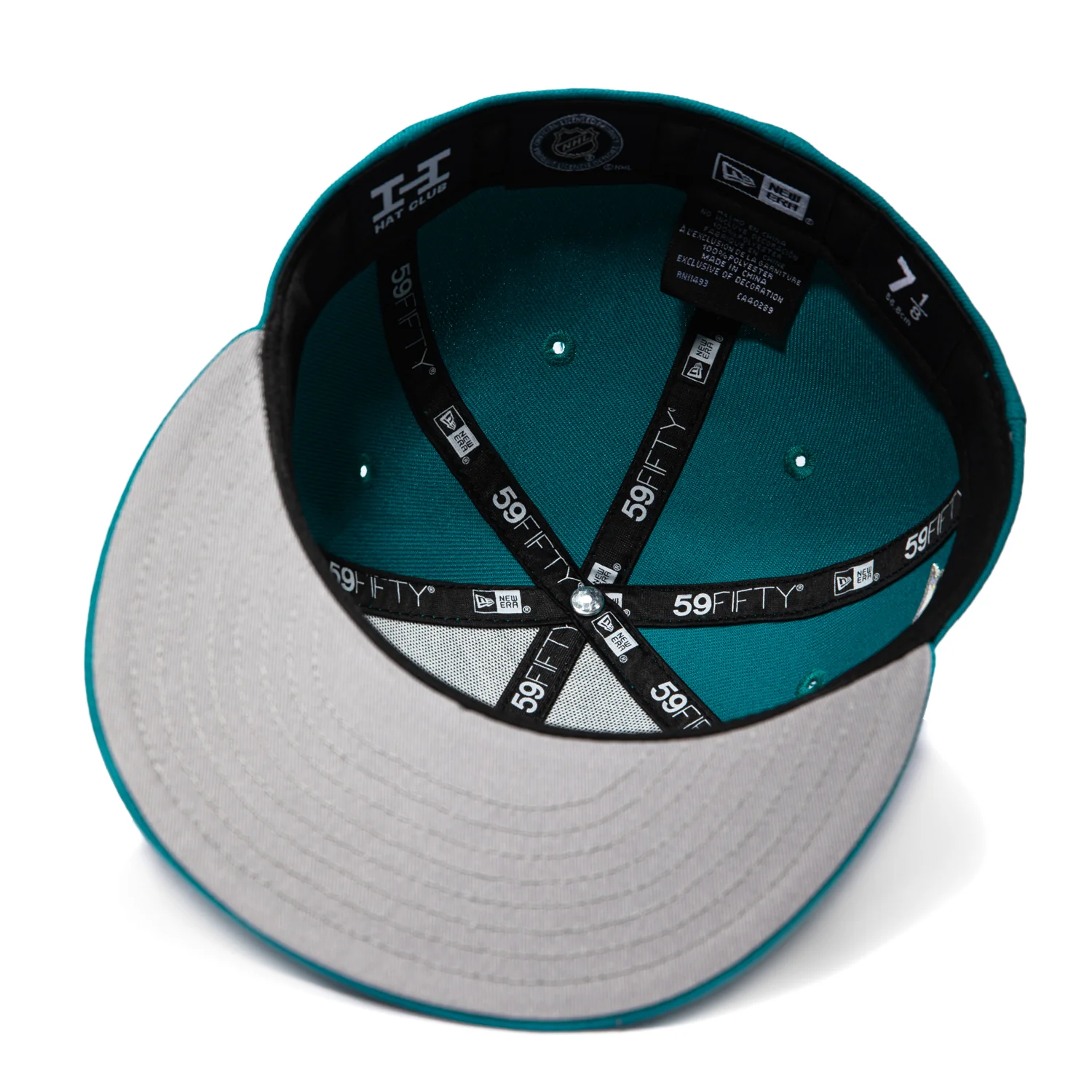 New Era 59Fifty Anaheim Ducks 25th Anniversary Patch Hat - Teal - Image 2