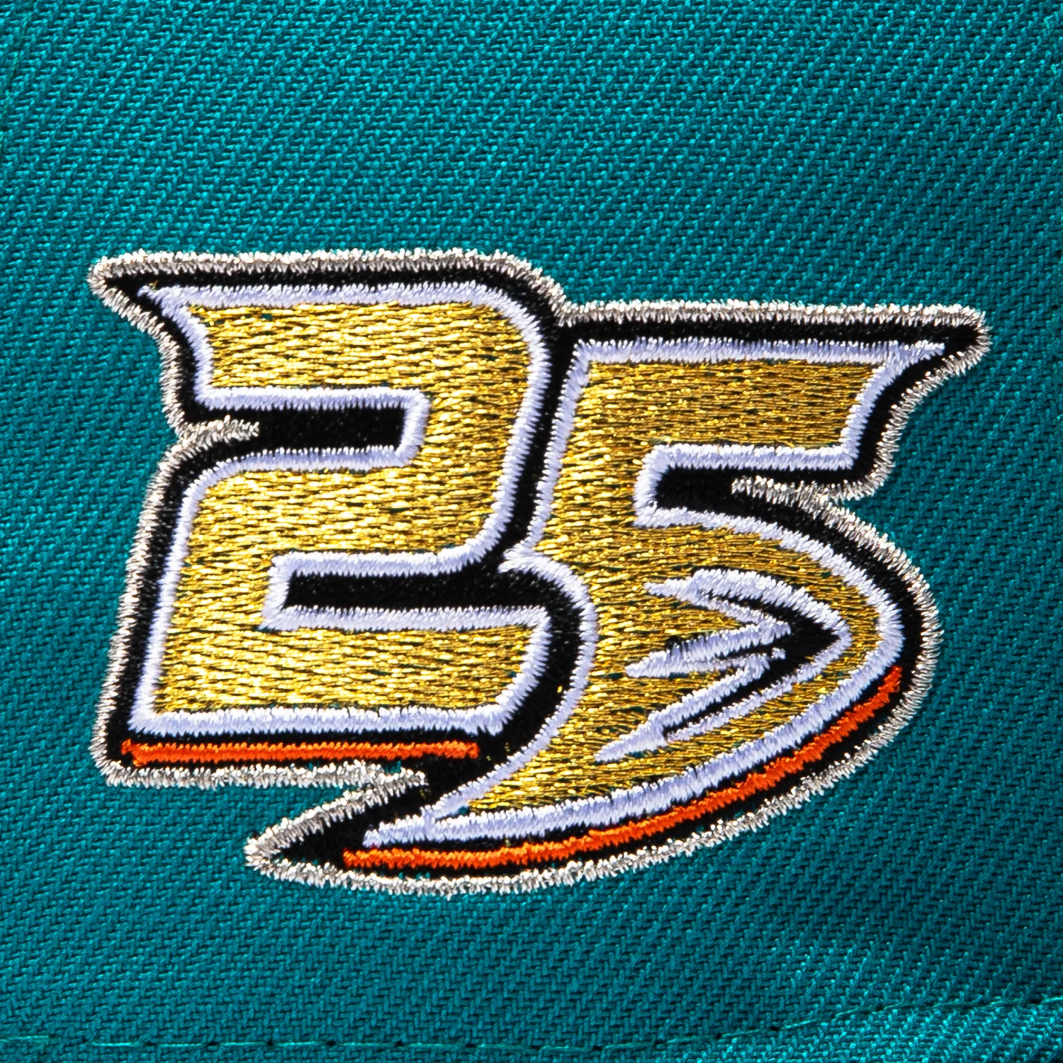 New Era 59Fifty Anaheim Ducks 25th Anniversary Patch Hat - Teal - Image 5