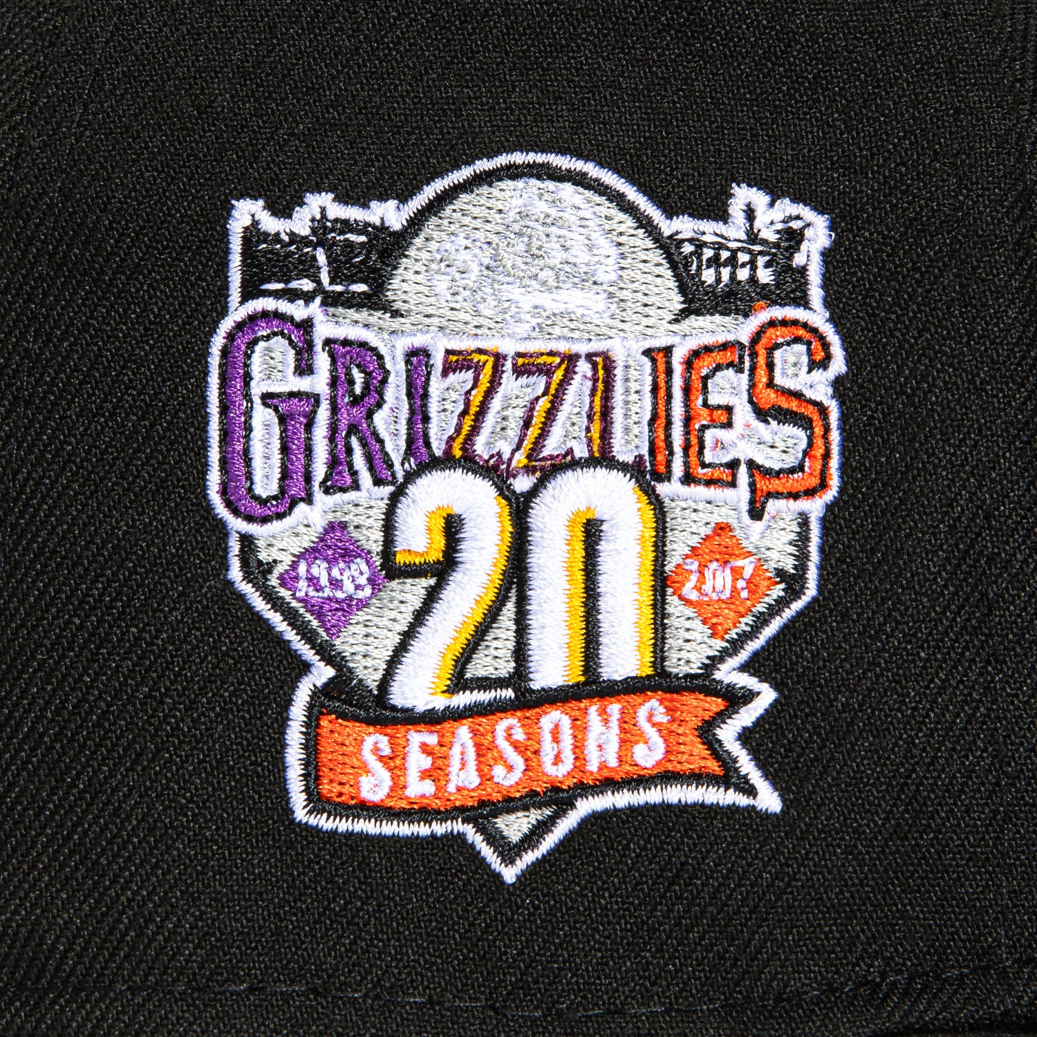 New Era 59Fifty Fresno Grizzlies 20th Anniversary Patch Jersey Hat - Black - Image 5