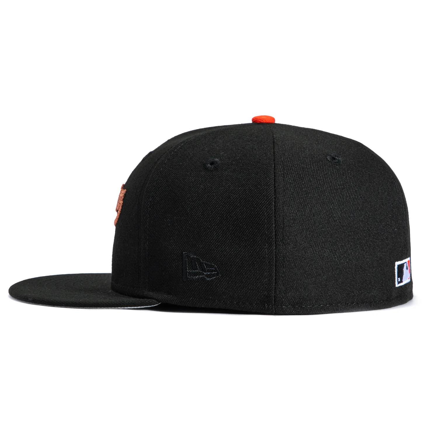 New Era 59Fifty San Francisco Giants 25th Anniversary Stadium Patch Script Hat - Black, Metallic Copper - Image 3
