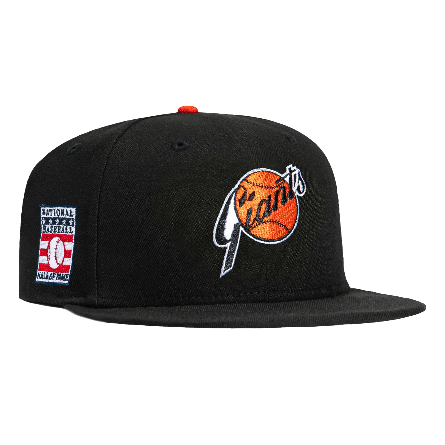 New Era 59Fifty San Francisco Giants National Baseball Hall of Fame Patch Hat - Black