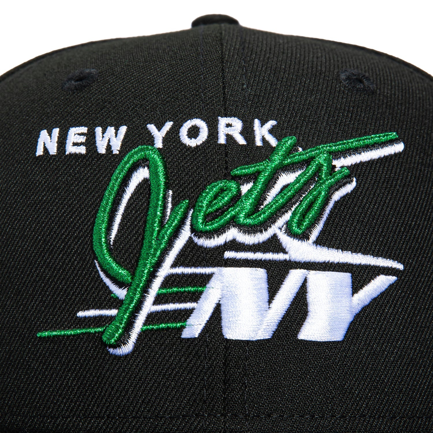 New Era 59Fifty New York Jets Vintage Logo Hat - Black - Image 4