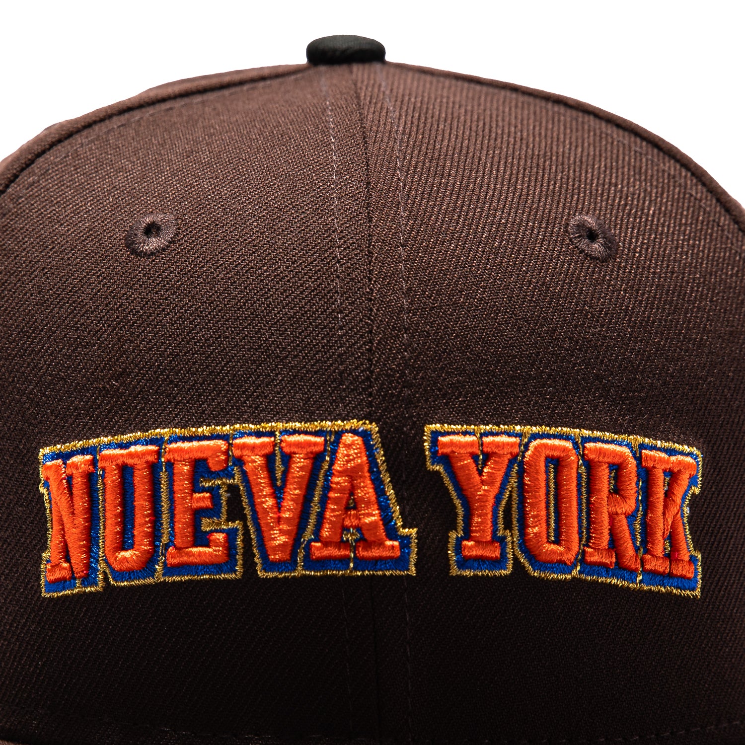 New Era 59Fifty New York Knicks Logo Patch Nueva York Hat - Brown - Image 5