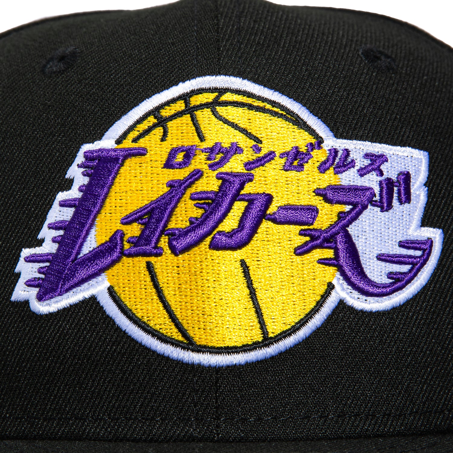 New Era 59Fifty Los Angeles Lakers Katakana Hat - Black - Image 4