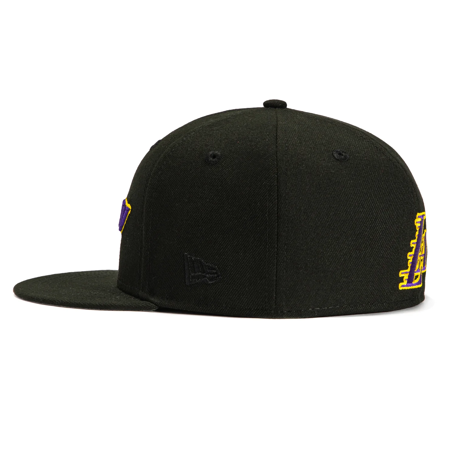 New Era 59Fifty Los Angeles Lakers Logo Patch Lake Show Hat - Black - Image 3