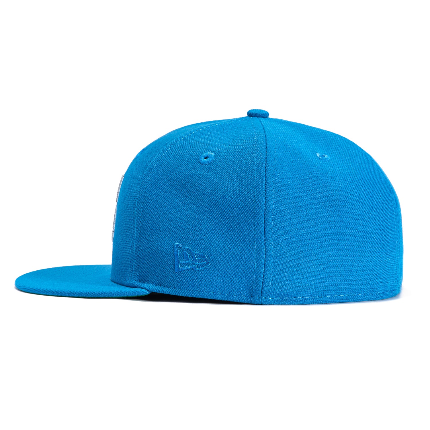 New Era 59Fifty Detroit Lions Word Hat - Light Blue, Metallic Silver - Image 3
