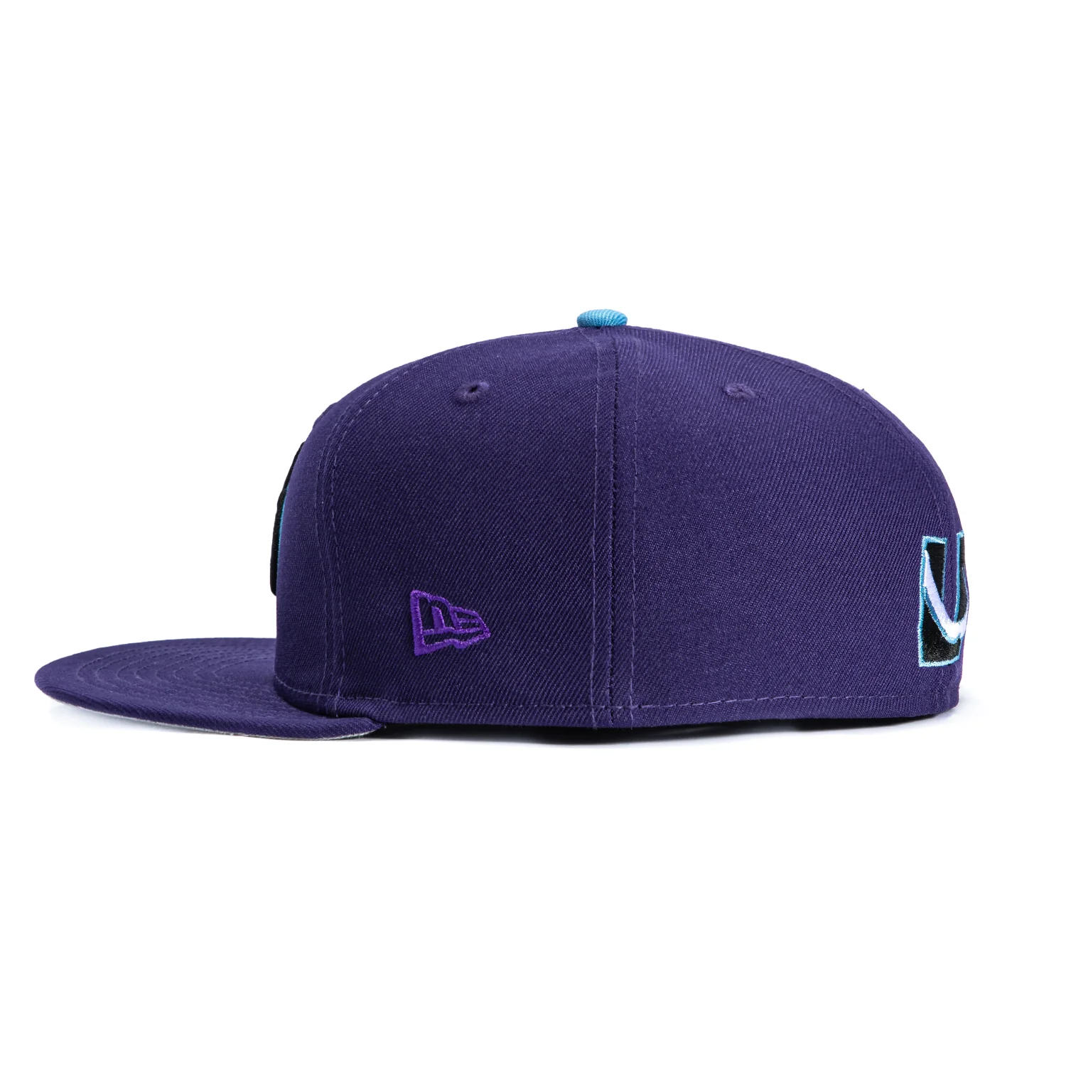New Era 59Fifty Utah Mammoth Hat - Purple, Light Blue - Image 3