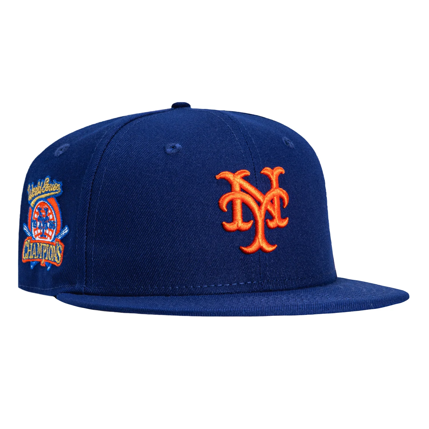 New Era 59Fifty New York Mets 1986 World Series Champions Patch Hat - Royal