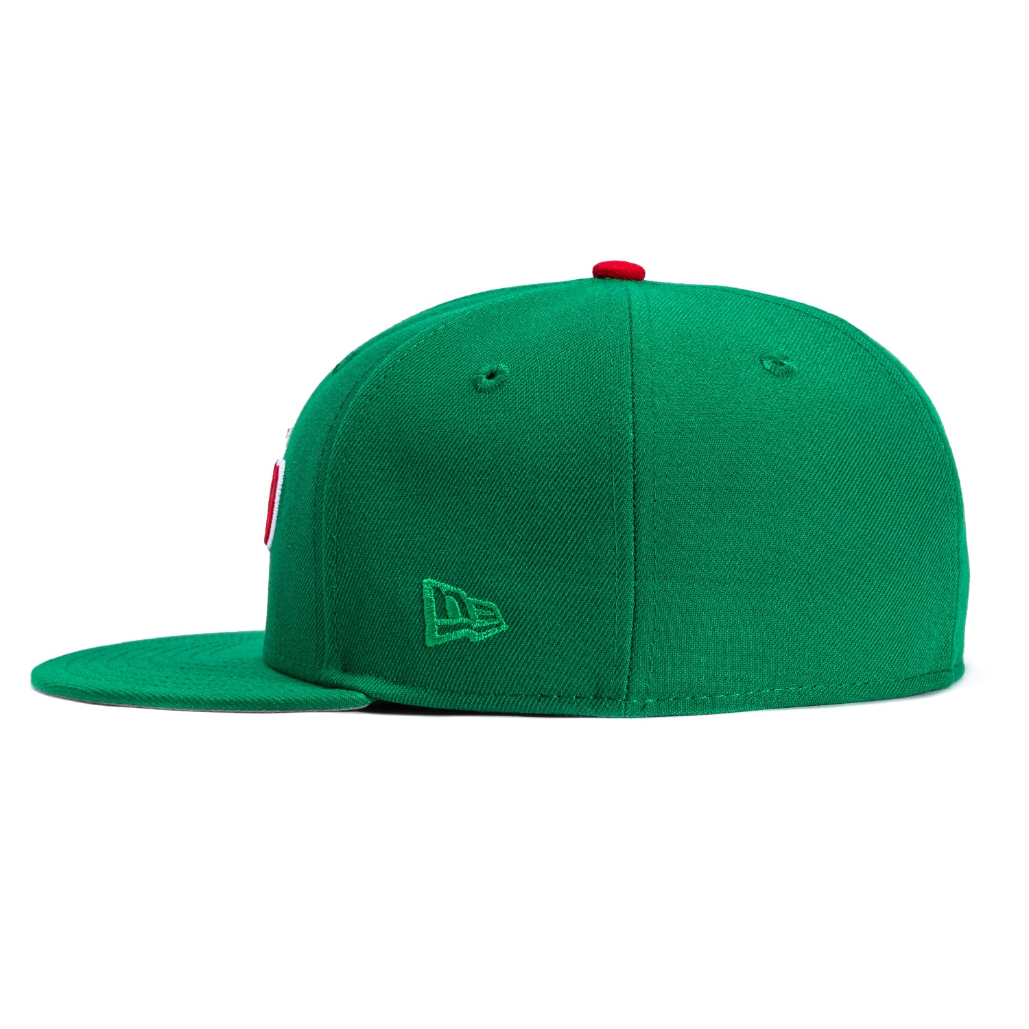 New Era 59Fifty Mexico El Tricolor Mexico Flag Patch Script Hat - Kelly Green - Image 3