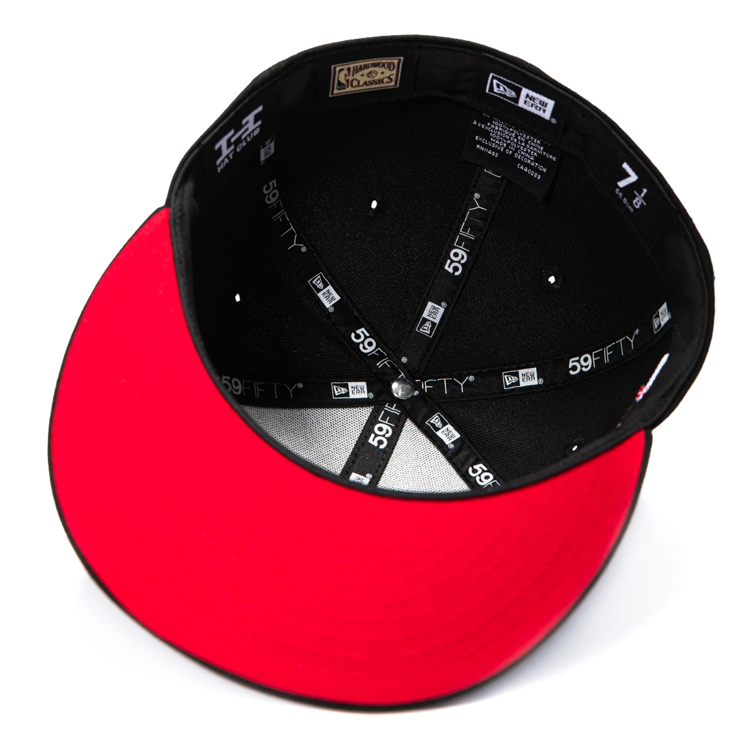 New Era 59Fifty Brooklyn Nets New York Nets City Patch Arch Red UV Hat - Black - Image 2