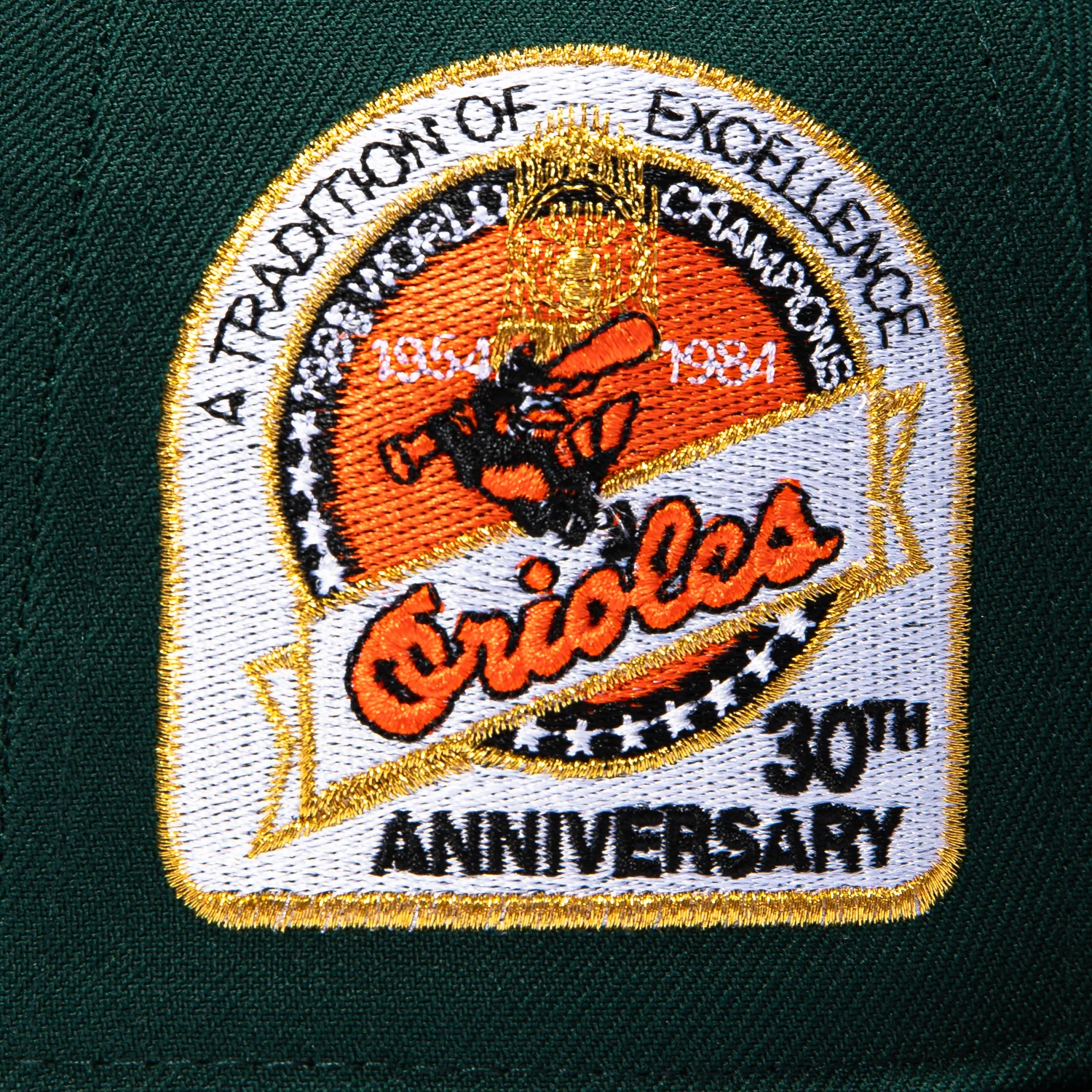New Era 59Fifty Baltimore Orioles 30th Anniversary Champions Patch 1998 Logo Hat - Green - Image 5