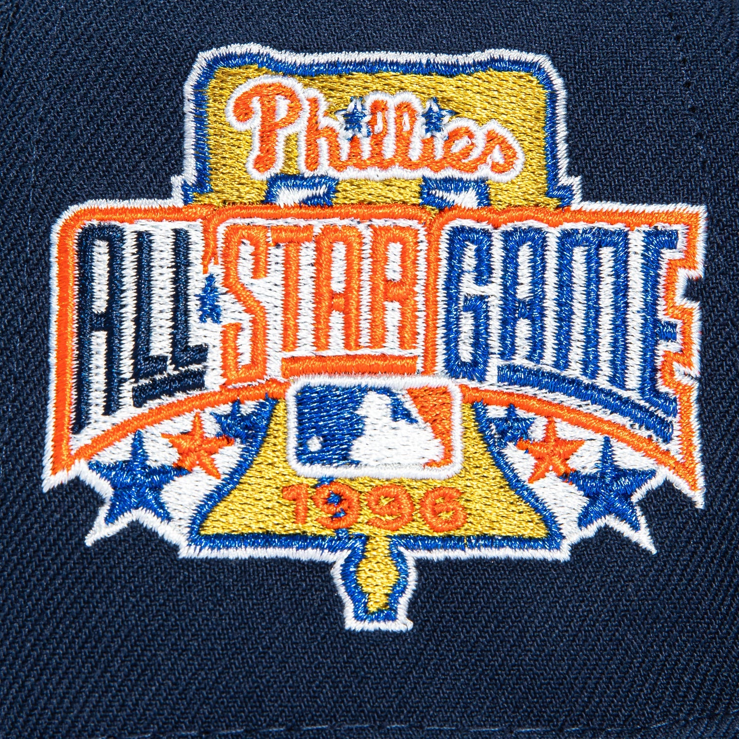 New Era 59Fifty Philadelphia Phillies 1996 All Star Game Patch Hat - Navy, Orange - Image 5