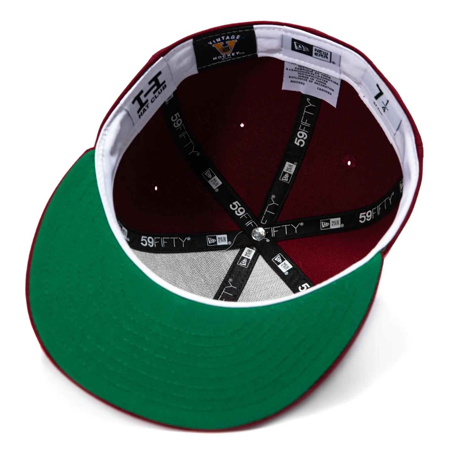 New Era 59Fifty Detroit Red Wings 100th Anniversary Patch Hat - Cardinal - Image 2
