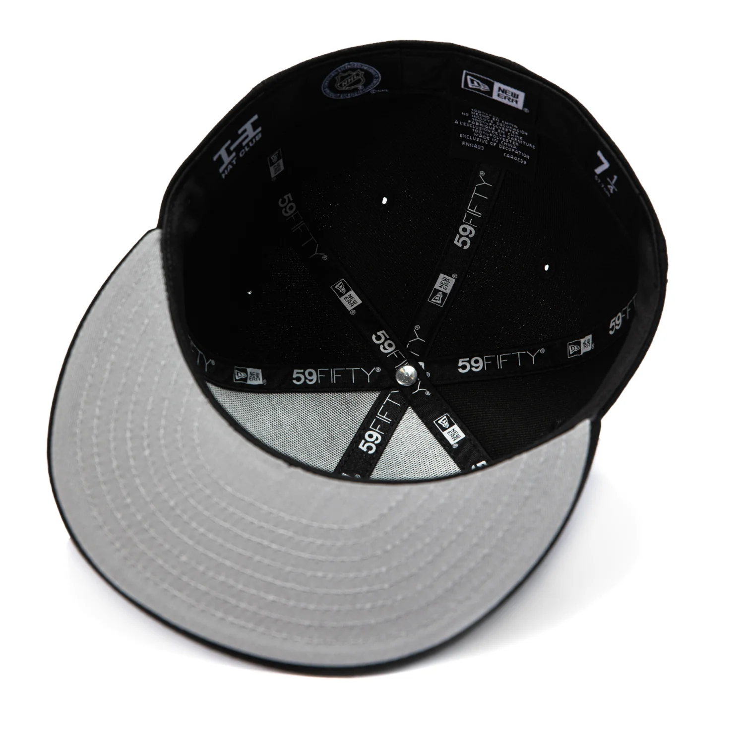 New Era 59Fifty San Jose Sharks 20th Anniversary Patch Alternate Hat - Black, White - Image 2