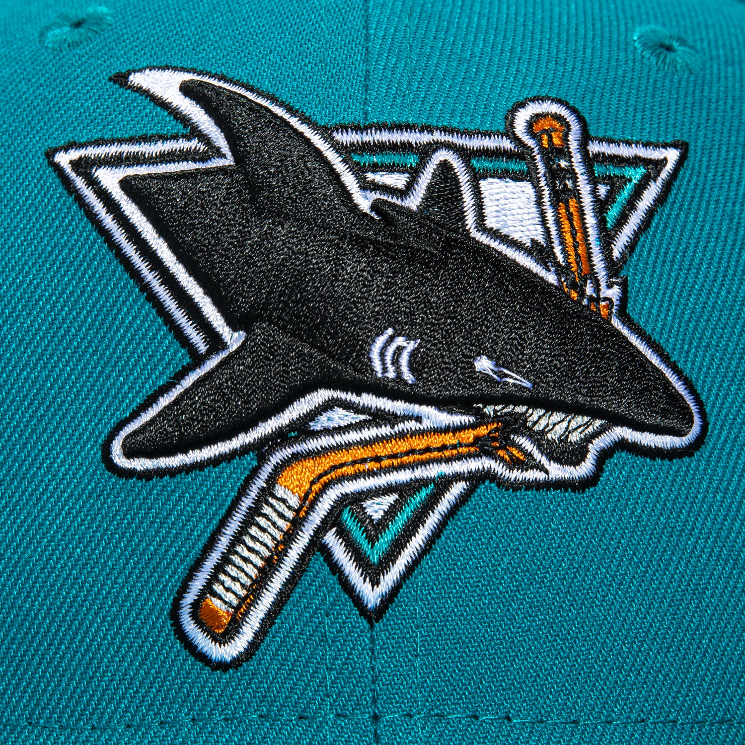 New Era 59Fifty San Jose Sharks Logo Patch 1991 Hat - Teal - Image 4