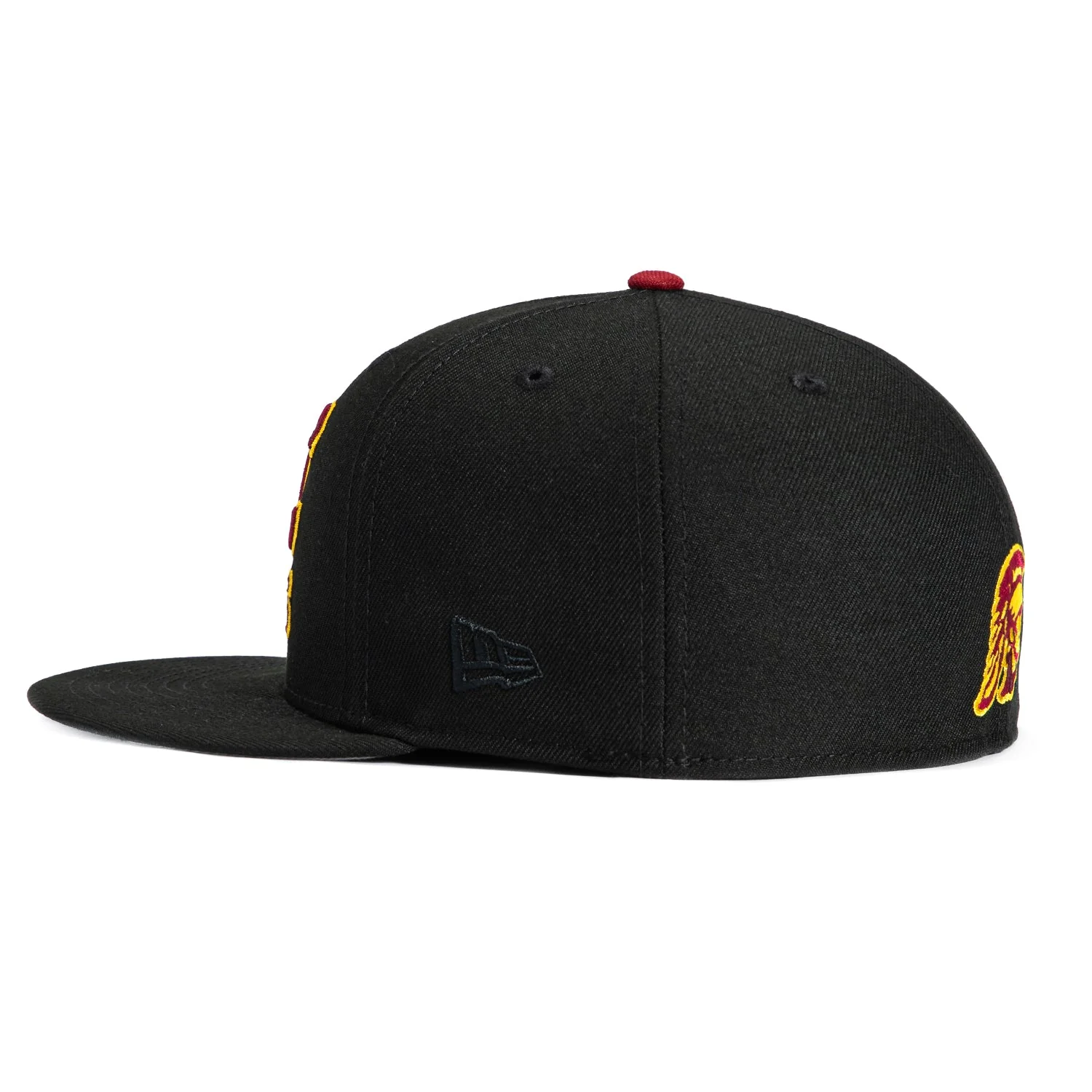 New Era 59Fifty USC Trojans Back To Back 2004 National Champions Patch Word Hat - Black - Image 3