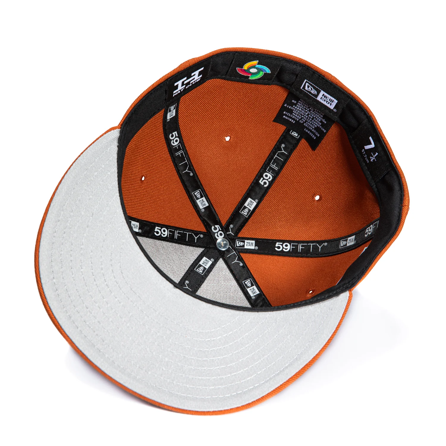 New Era 59Fifty Mexico World Baseball Classic Mexico Flag Patch Hat - Burnt Orange, Brown, Metallic Copper - Image 2