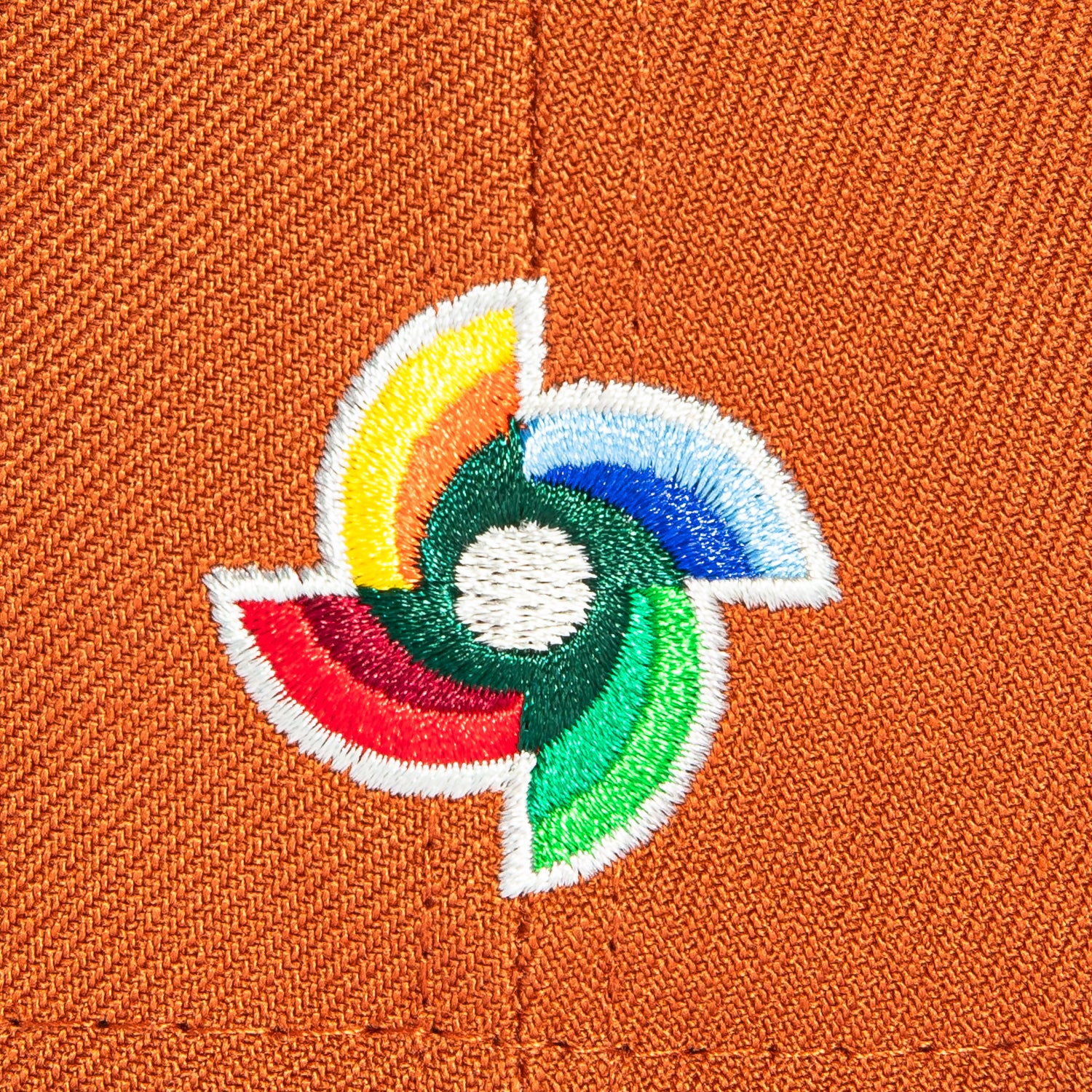 New Era 59Fifty Mexico World Baseball Classic Mexico Flag Patch Hat - Burnt Orange, Brown, Metallic Copper - Image 6