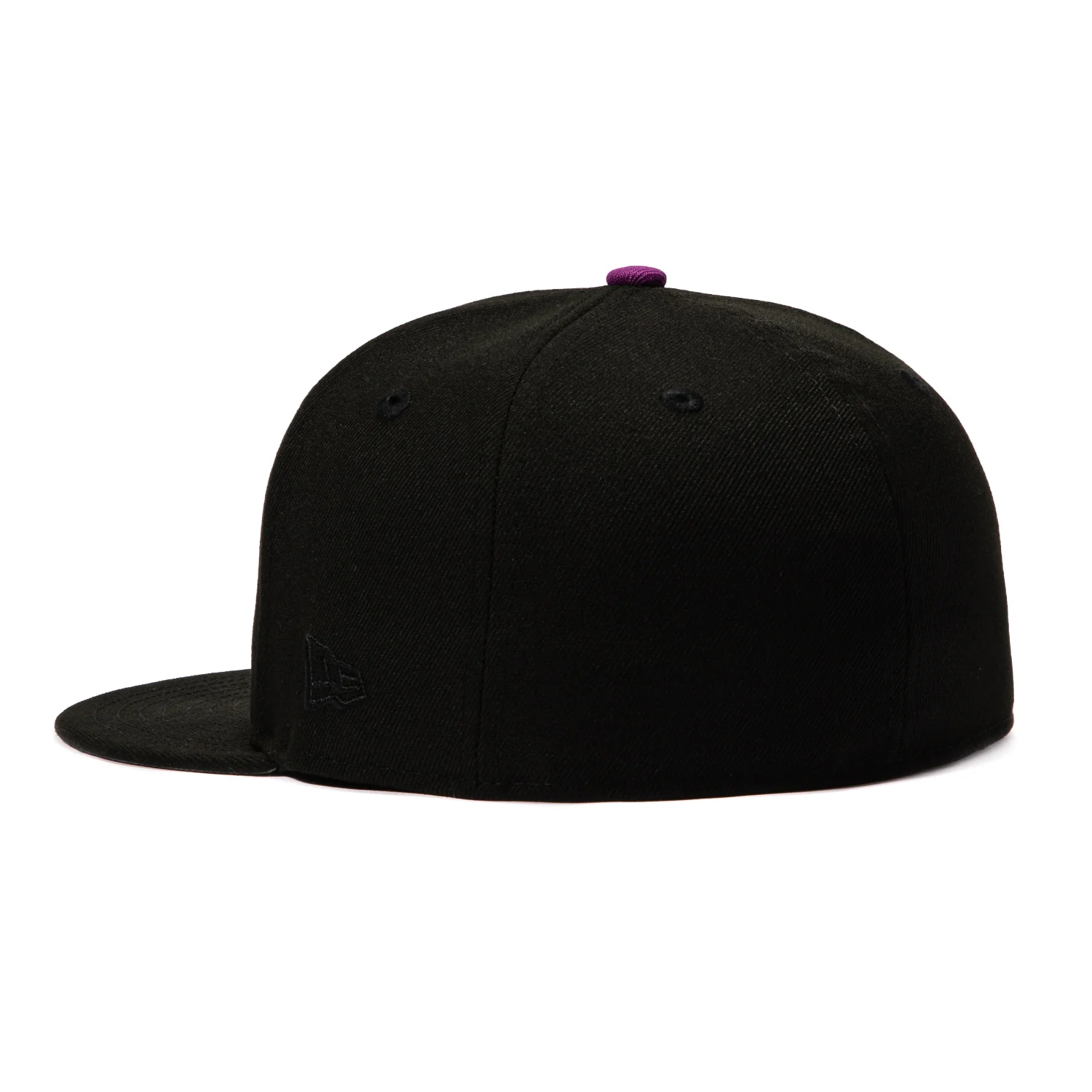 New Era 59Fifty Minnesota Timberwolves City Logo Patch Script Hat - Black, Purple - Image 3