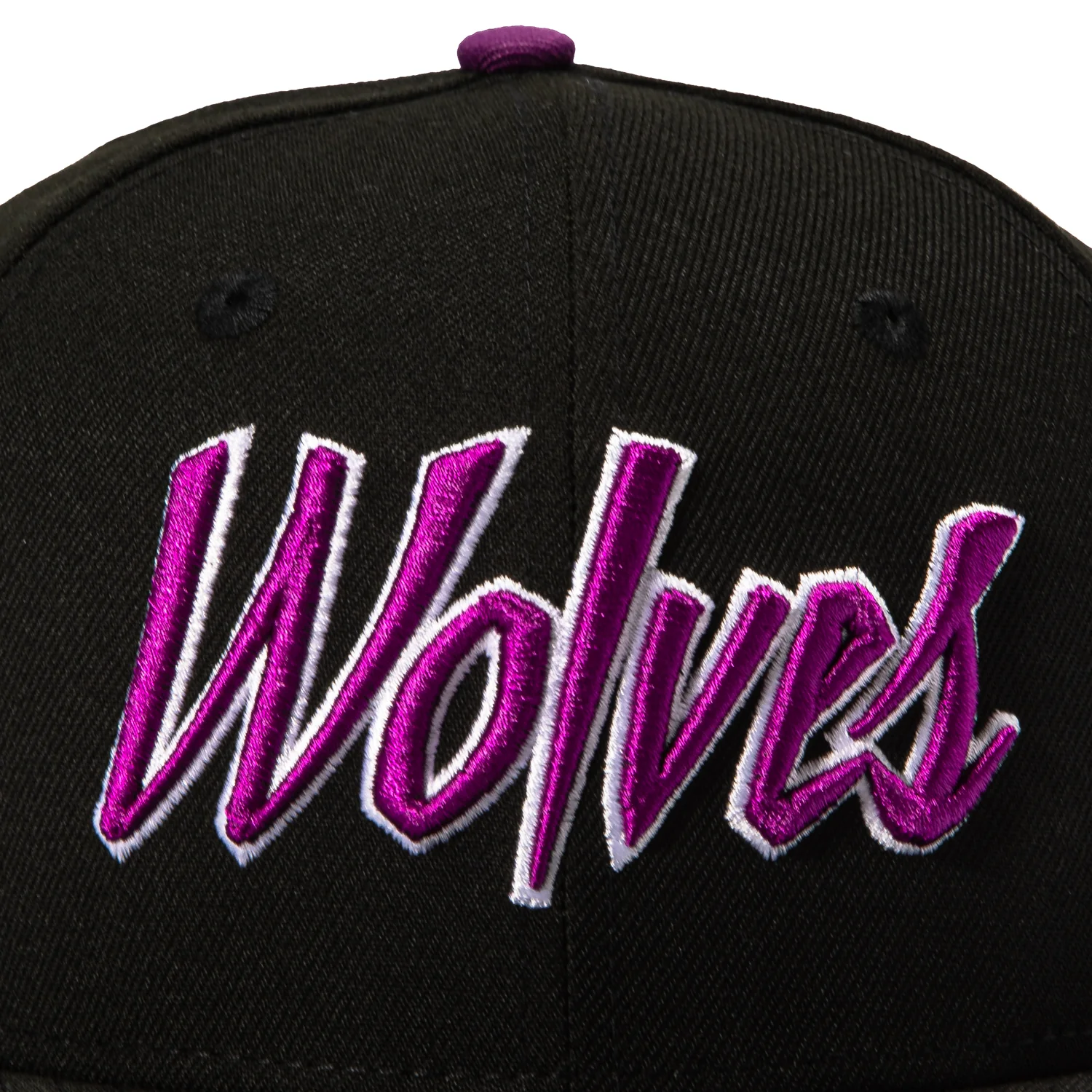 New Era 59Fifty Minnesota Timberwolves City Logo Patch Script Hat - Black, Purple - Image 4