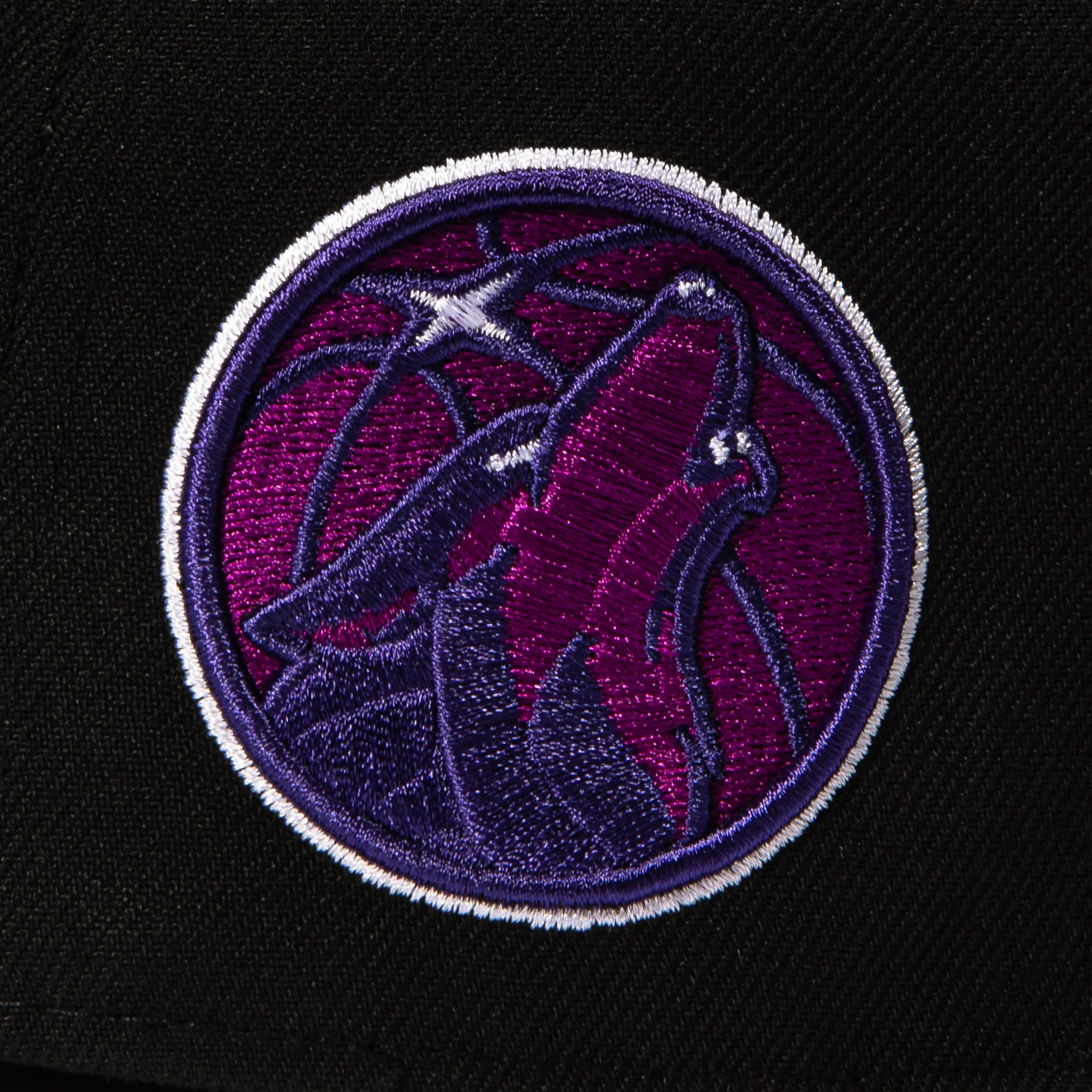 New Era 59Fifty Minnesota Timberwolves City Logo Patch Script Hat - Black, Purple - Image 5