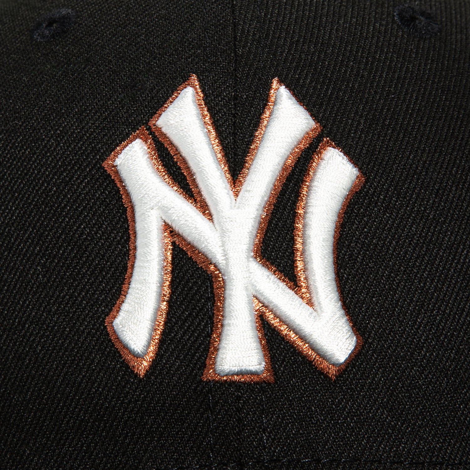 New Era 59Fifty New York Yankees 1942 All Star Game Patch Hat - Black, Ivory, Metallic Copper - Image 4