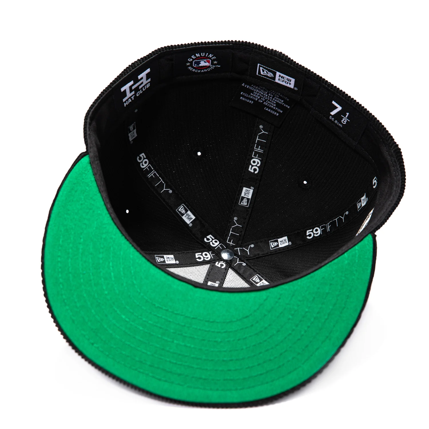 New Era 59Fifty New York Yankees Aaron Judge 99 Patch Corduroy Hat - Black, White - Image 2