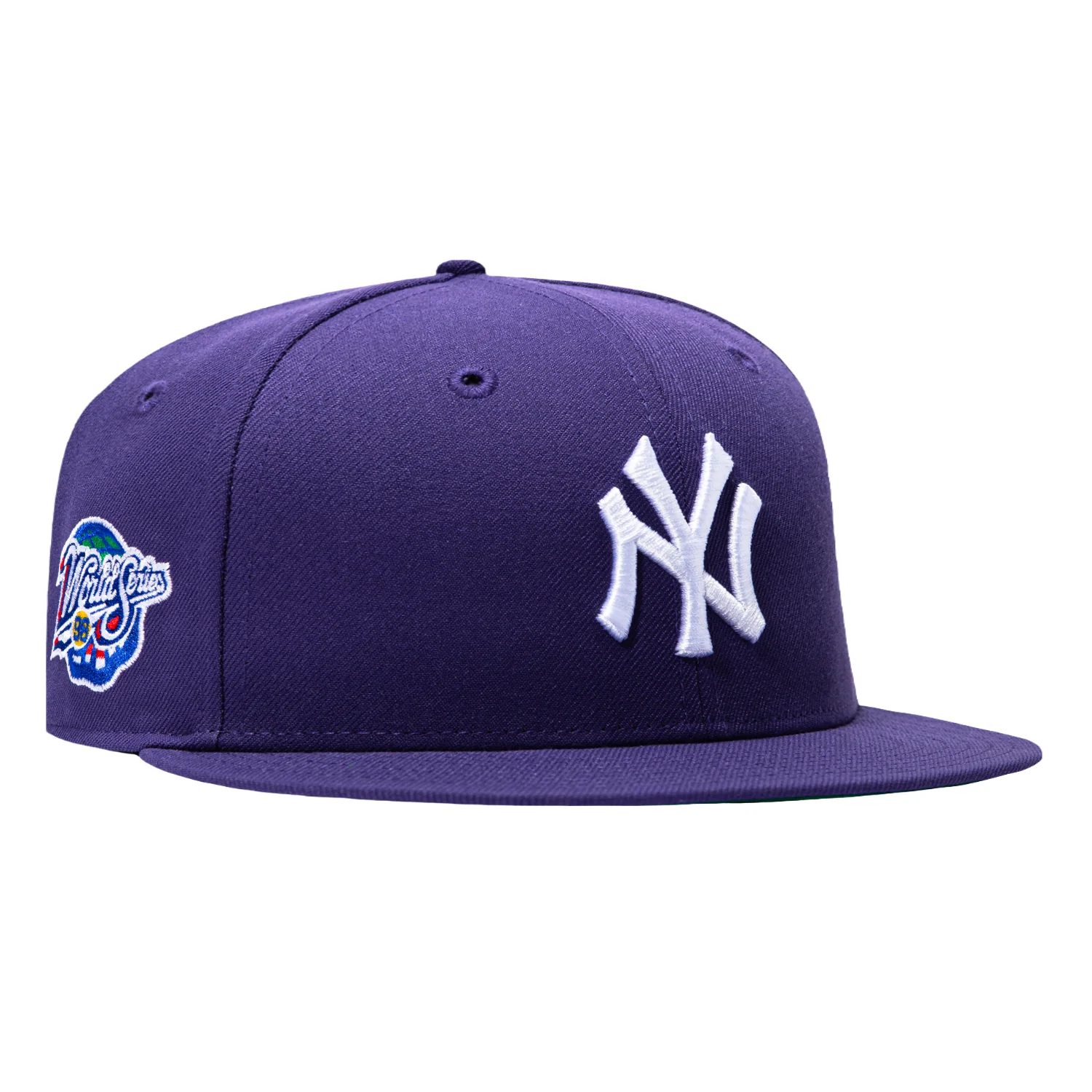 New Era 59Fifty New York Yankees 1998 World Series Patch Hat - Purple, White