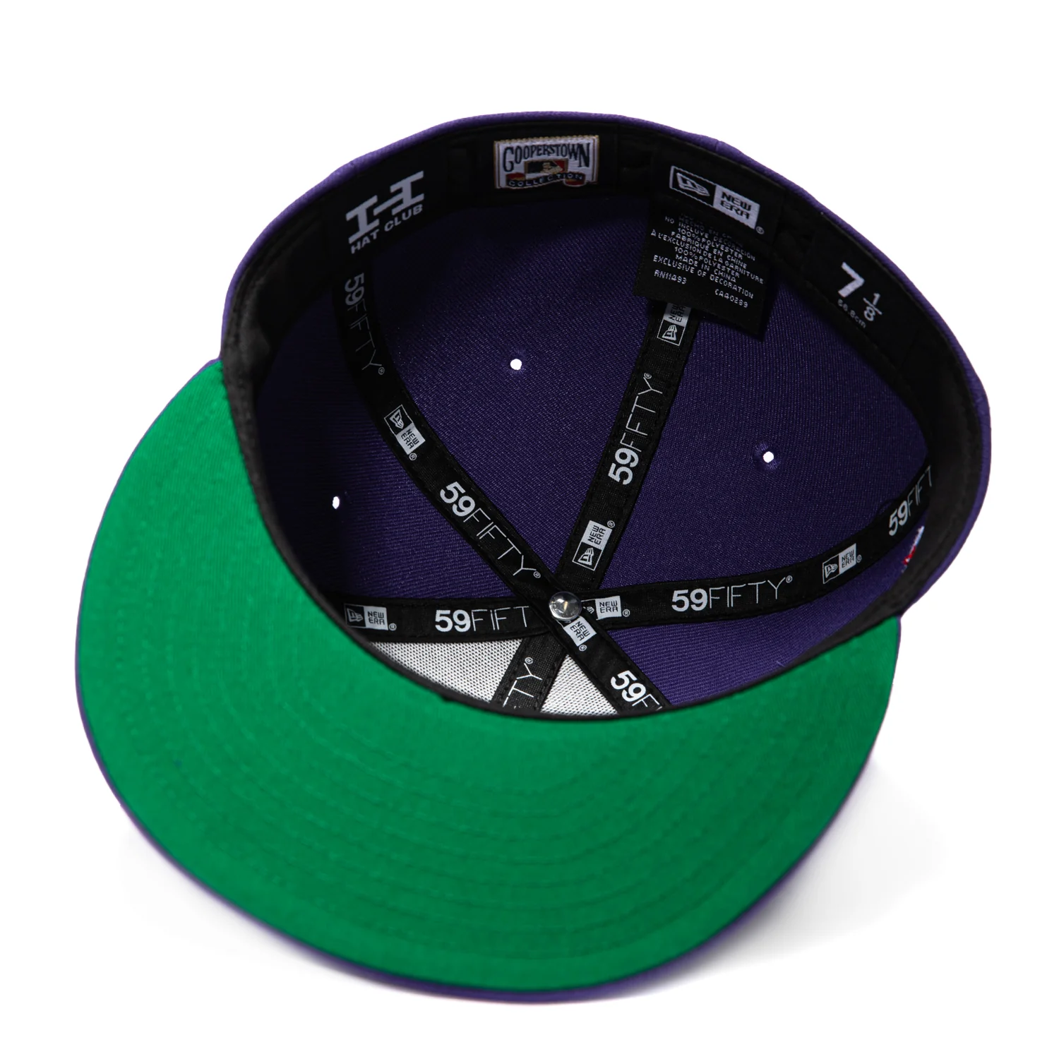 New Era 59Fifty New York Yankees 1998 World Series Patch Hat - Purple, White - Image 2