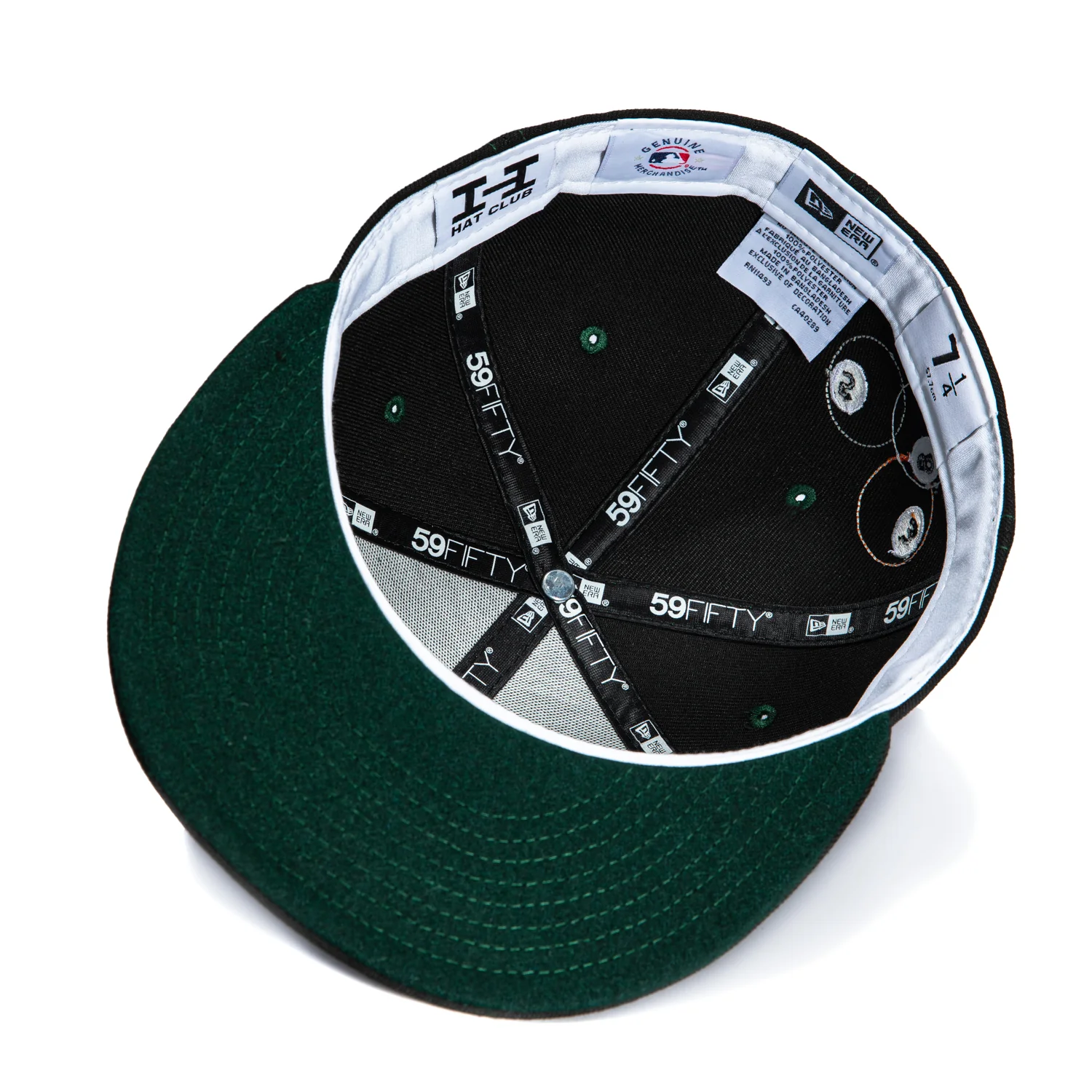 New Era 59Fifty 8-Ball Los Angeles Dodgers Contrast Stitch Hat - Black - Image 2