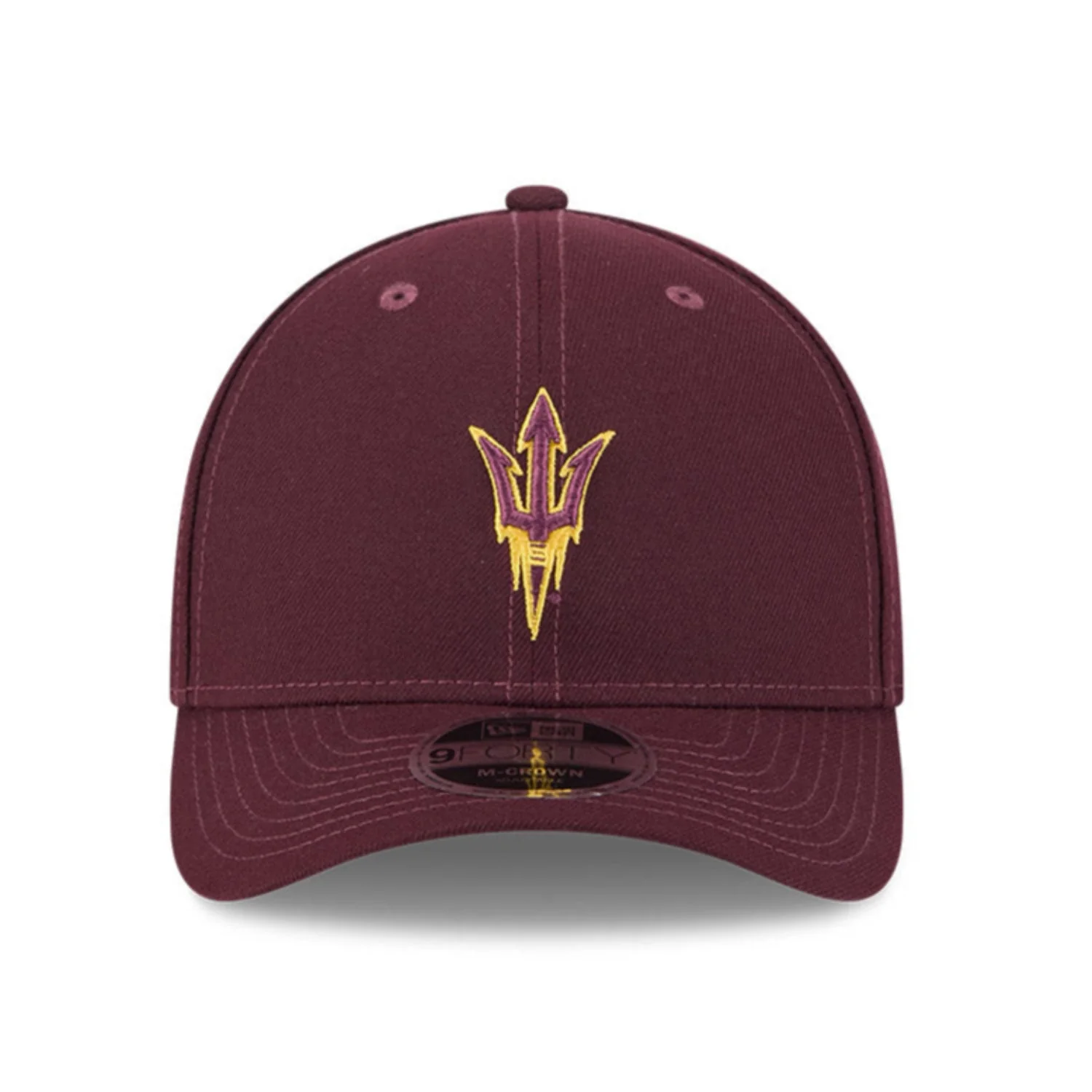 New Era 9Forty M-Crown Arizona State Sun Devils Fork Snapback Hat - Maroon - Image 2