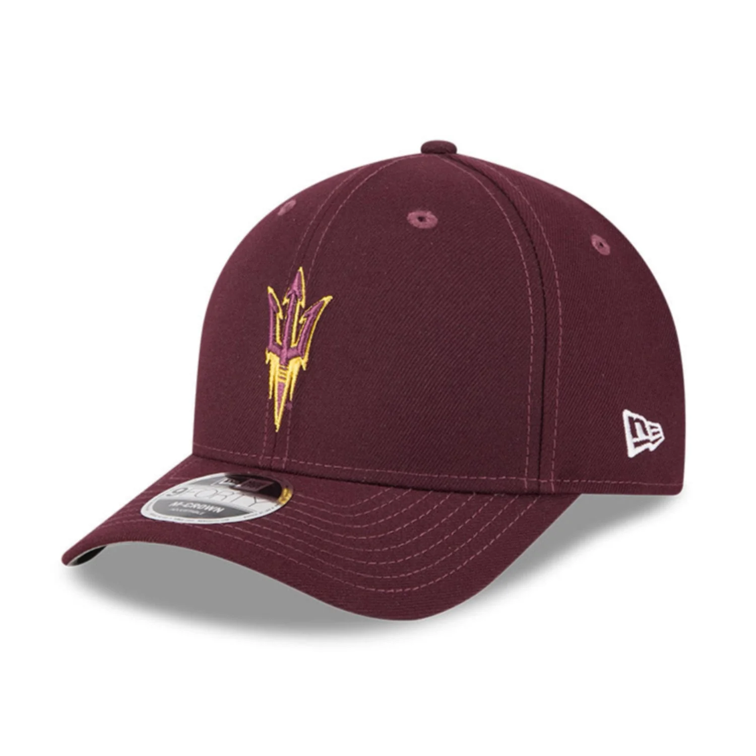 New Era 9Forty M-Crown Arizona State Sun Devils Fork Snapback Hat - Maroon - Image 3
