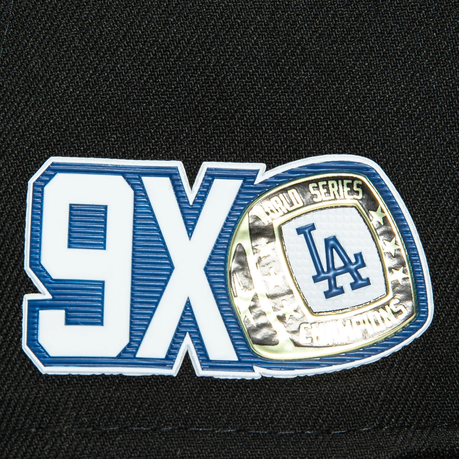 New Era 9Fifty Los Angeles Dodgers 9X Ring Champions Hat - Black, Black, Black - Image 4