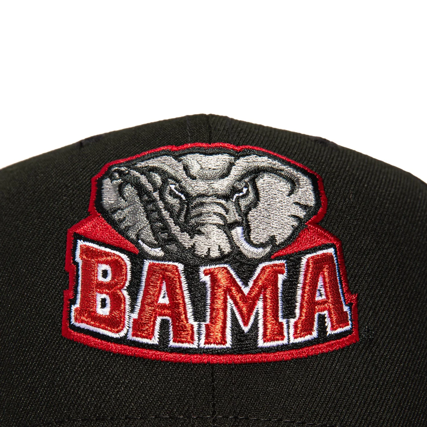 New Era 9Seventy Alabama Crimson Tide 1998 Logo Stretch-Snapback Hat - Black, Cardinal - Image 3