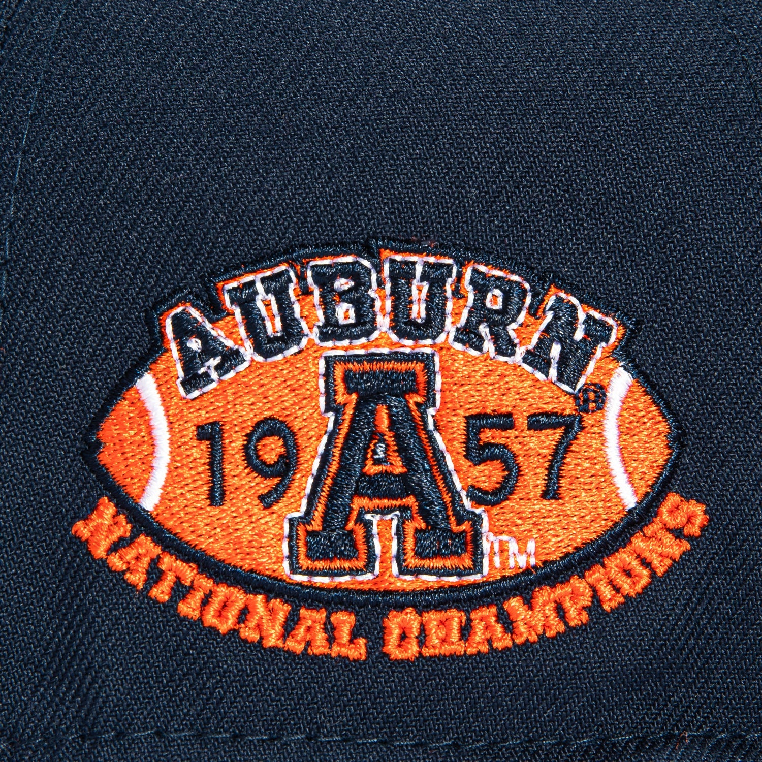 New Era 9Seventy Auburn Tigers 1957 National Champions Patch Script Stretch-Snapback Hat - Navy - Image 4