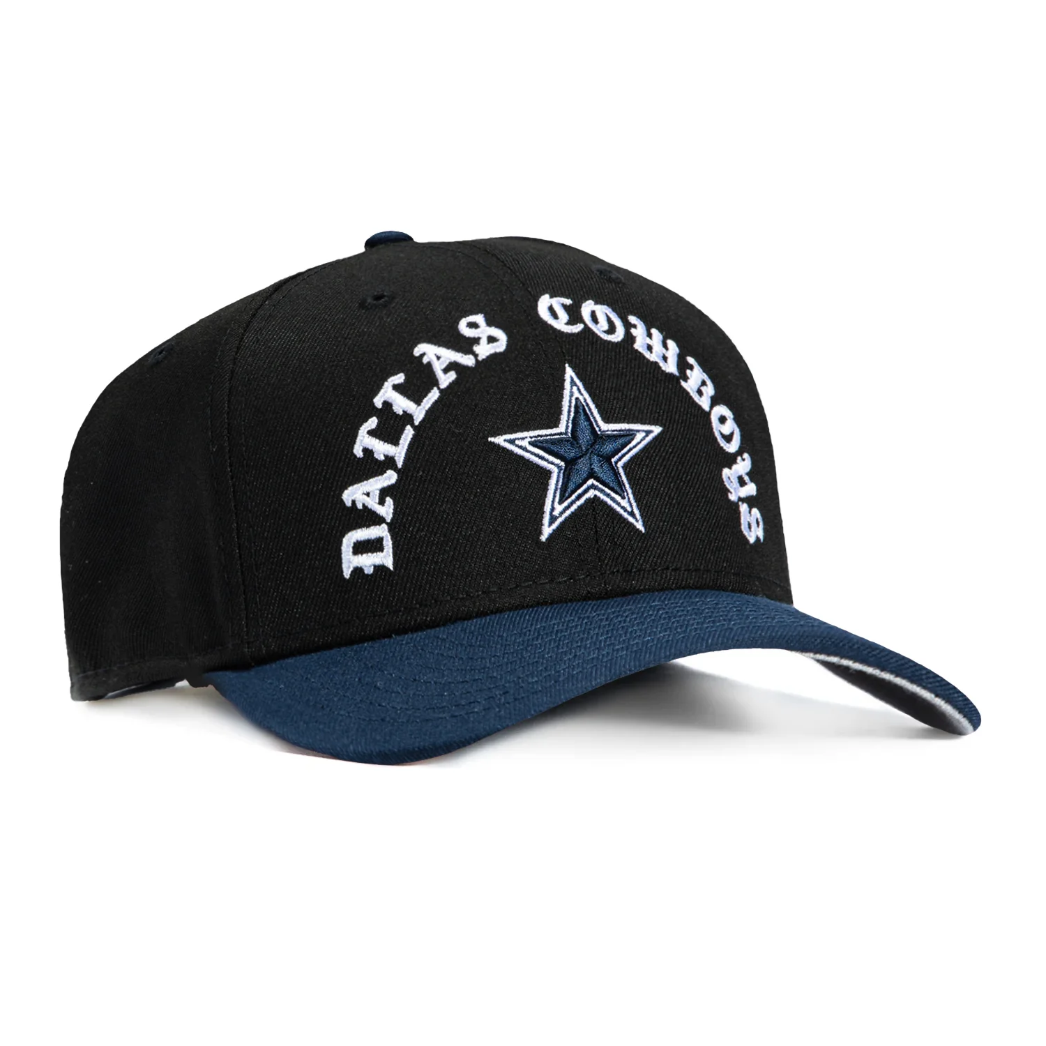 New Era 9Seventy Dallas Cowboys Old English Arch Snapback Hat - Black, Navy