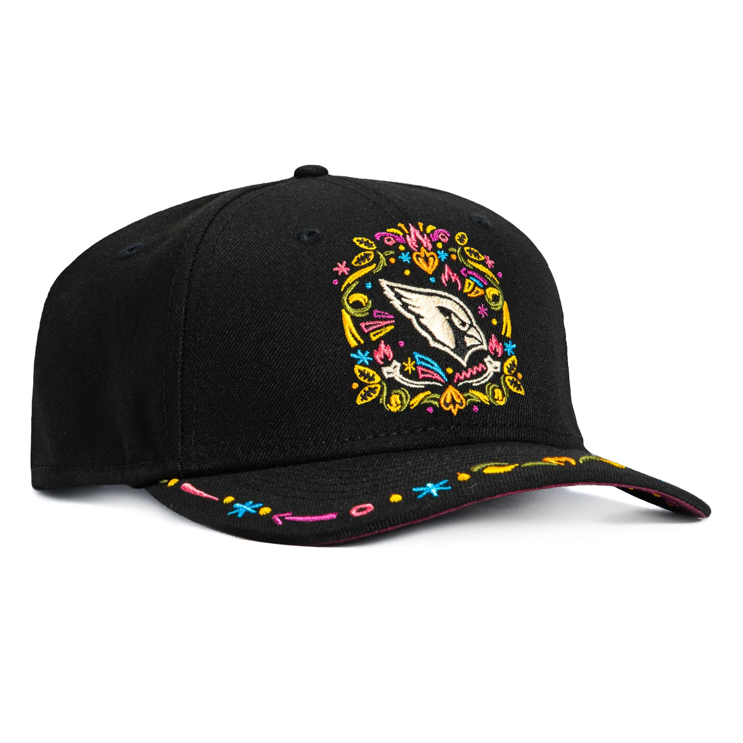 New Era 9Seventy Arizona Cardinals Hasta La Muerte Stretch Snapback Hat - Black