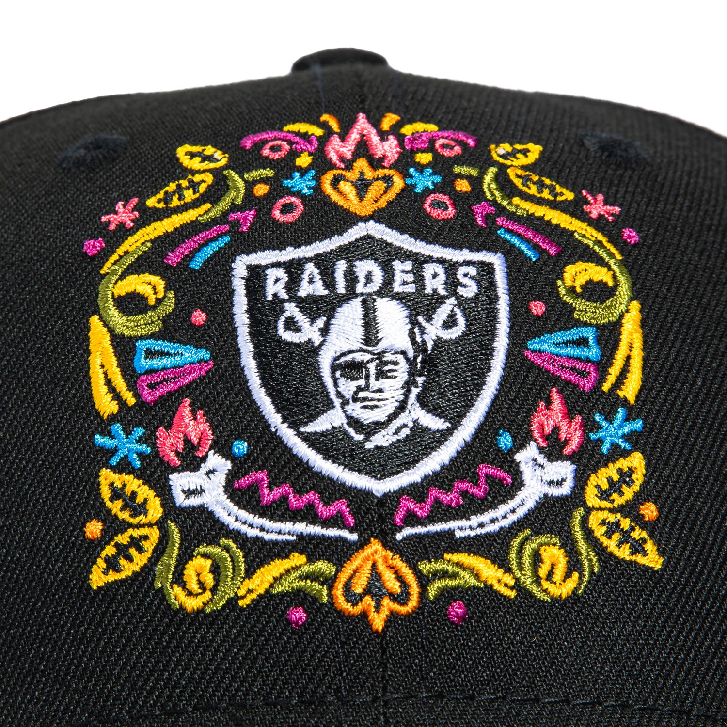 New Era 9Seventy Las Vegas Raiders Hasta La Muerte Stretch Snapback Hat - Black - Image 3
