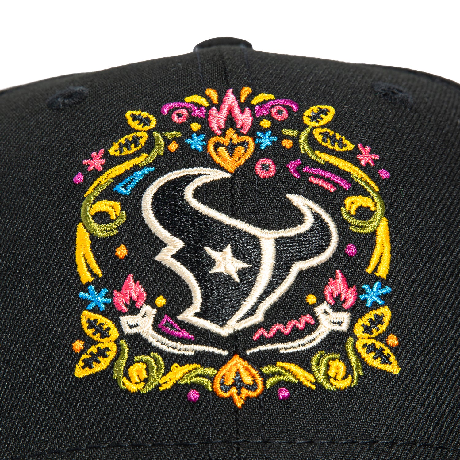 New Era 9Seventy Houston Texans Hasta La Muerte Stretch Snapback Hat - Black - Image 3