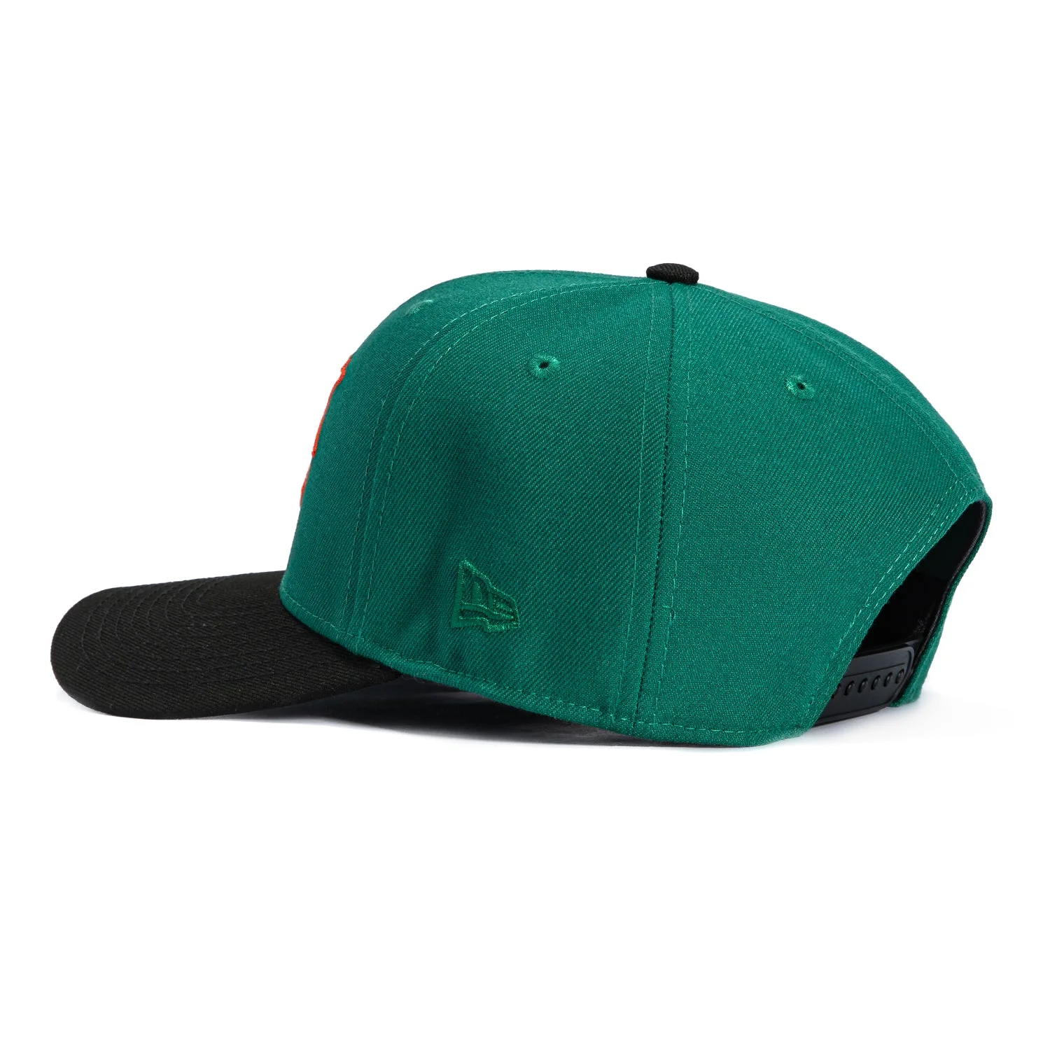 New Era 9Seventy Hawaii Warriors H Stretch-Snapback Hat - Green, Black - Image 2