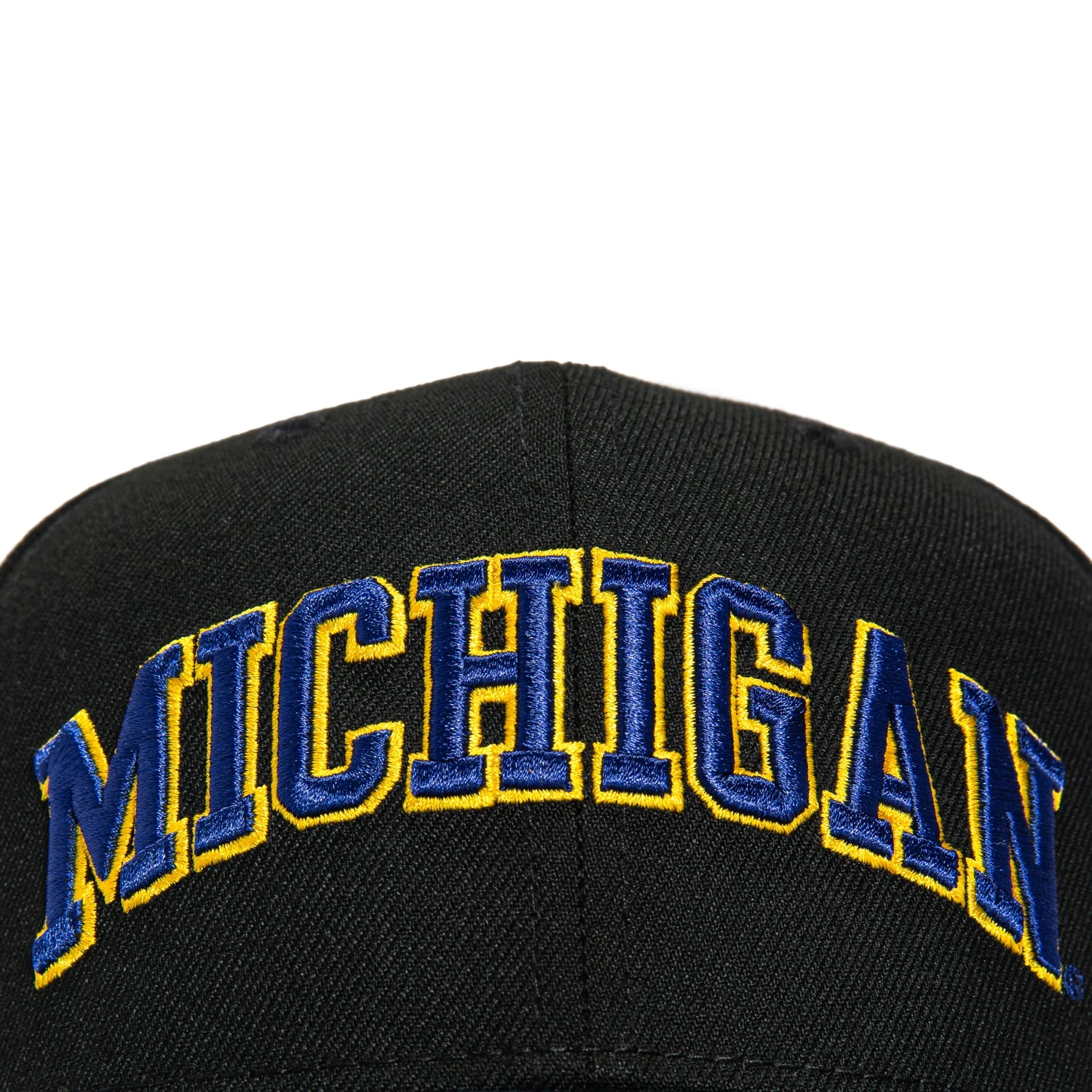 New Era 9Seventy Michigan Wolverines Logo Patch Arch Stretch-Snapback Hat - Black, Navy - Image 3