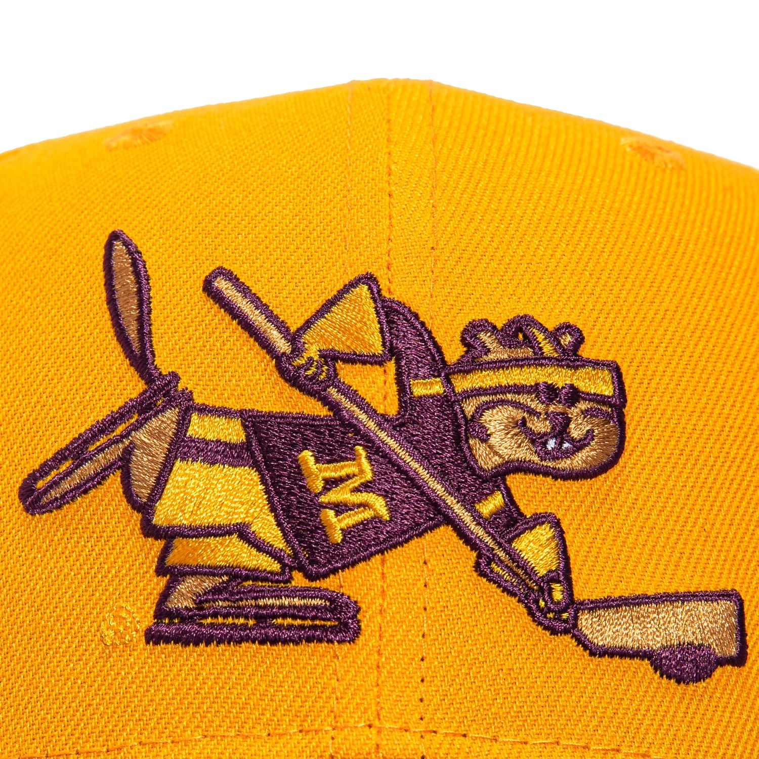 New Era 9Seventy Minnesota Gophers Hockey Stretch-Snapback Hat - Gold, Maroon - Image 3