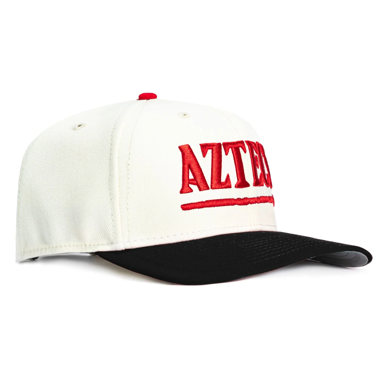New Era 9Seventy San Diego State Aztecs Word Stretch-Snapback Hat - White, Black