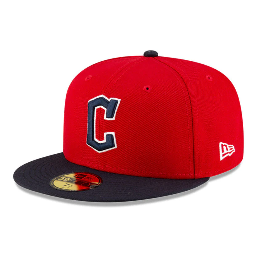 New Era 59Fifty Authentic Collection Cleveland Guardians 2025 Home Hat - Red, Navy - Image 3