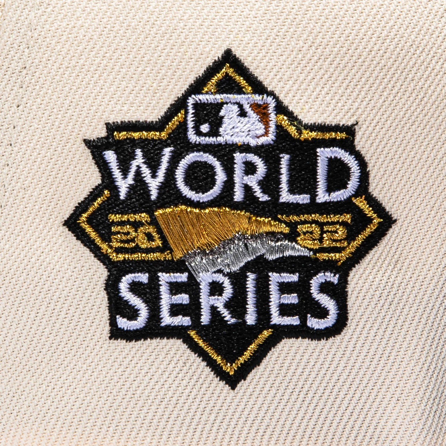 New Era 9Forty A-Frame Houston Astros 2022 World Series Patch Snapback Hat - Cream, Green - Image 4