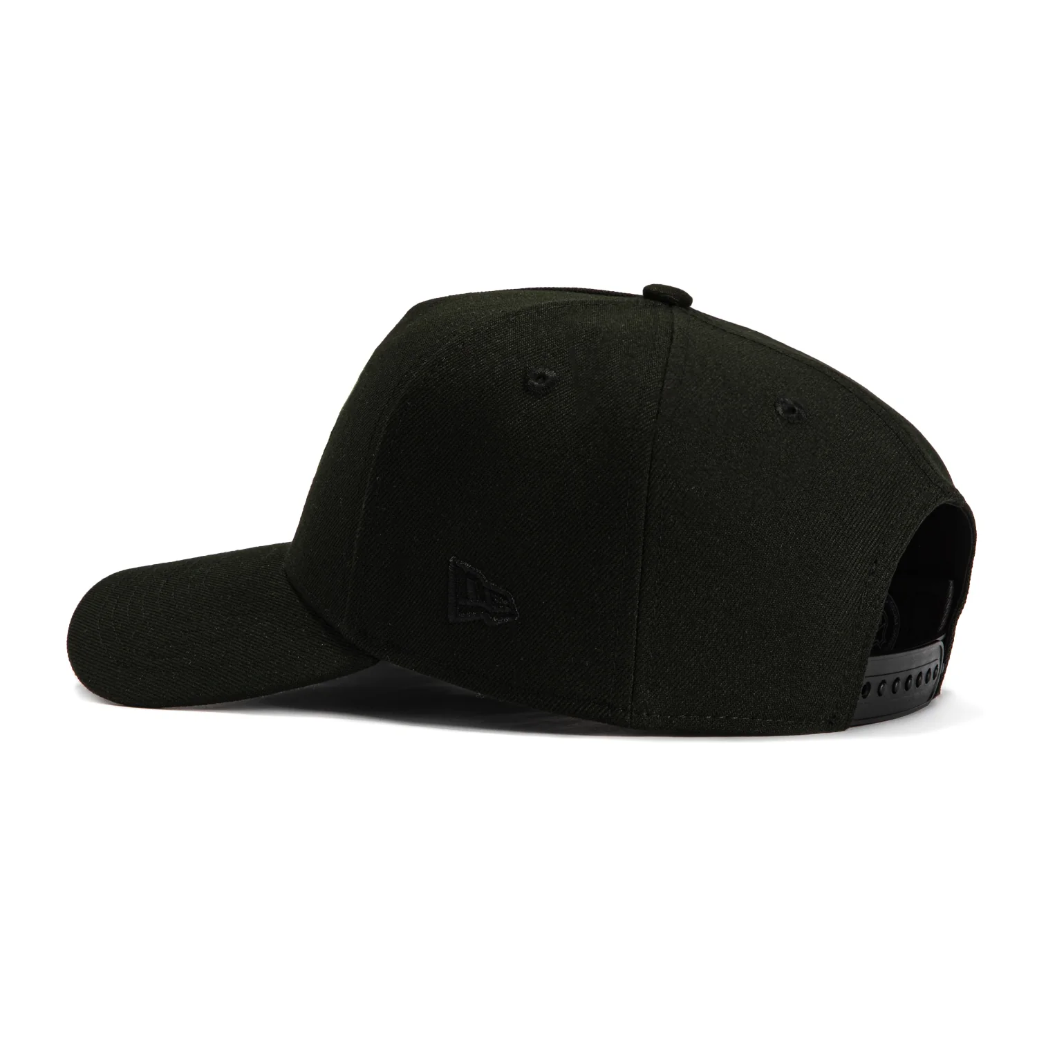 New Era 9Forty A-Frame Chicago Blackhawks Logo Patch Snapback Hat - Black - Image 2