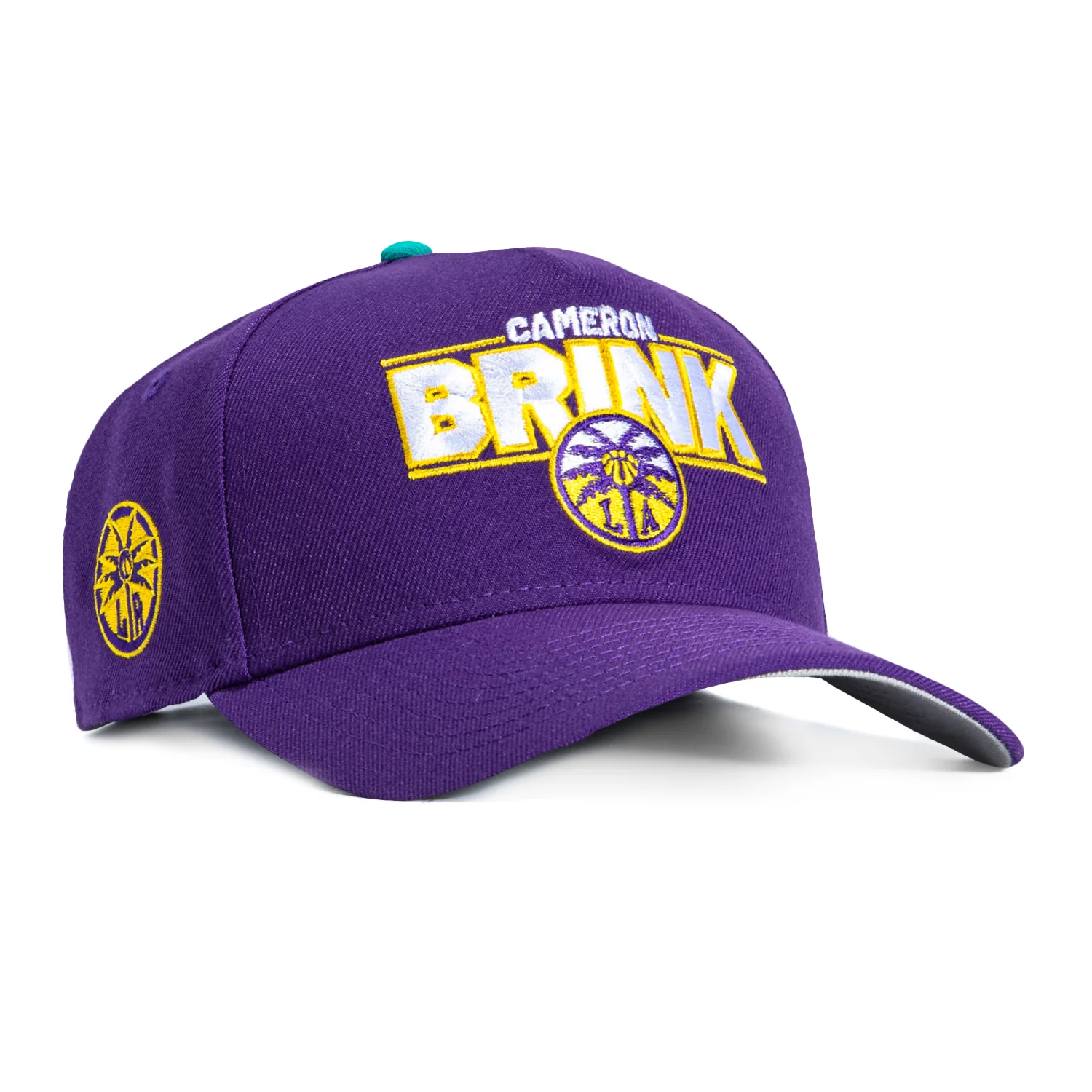 New Era 9Forty A-Frame Los Angeles Sparks Cameron Brink Logo Patch Word Snapback Hat - Purple