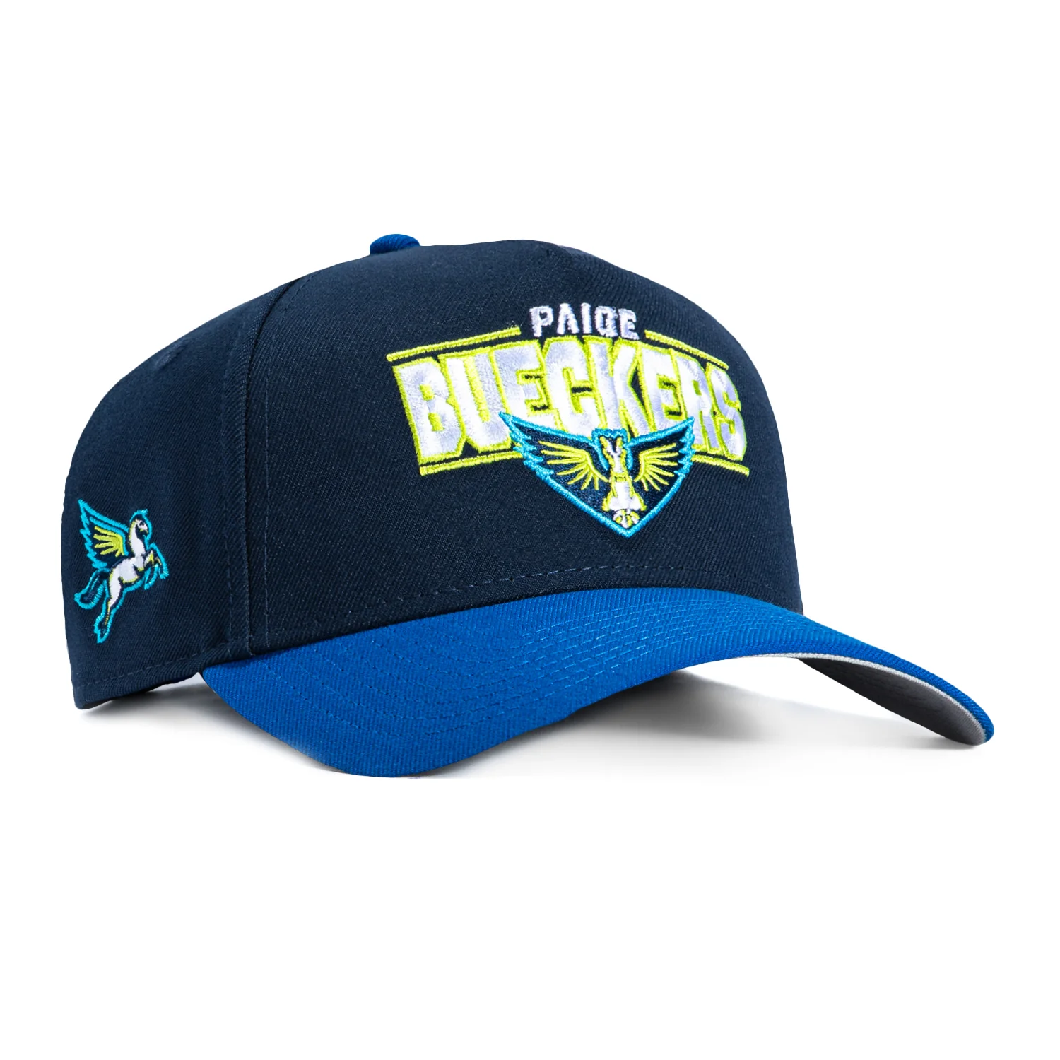 New Era 9Forty A-Frame Dallas Wings Paige Bueckers Logo Patch Word Snapback Hat - Navy, Royal